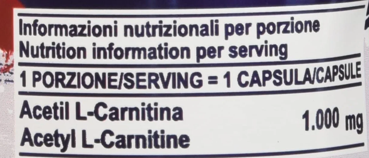 Prolabs Acetil Carnitina 1000 mg, 75 compresse - acetyl carnitina