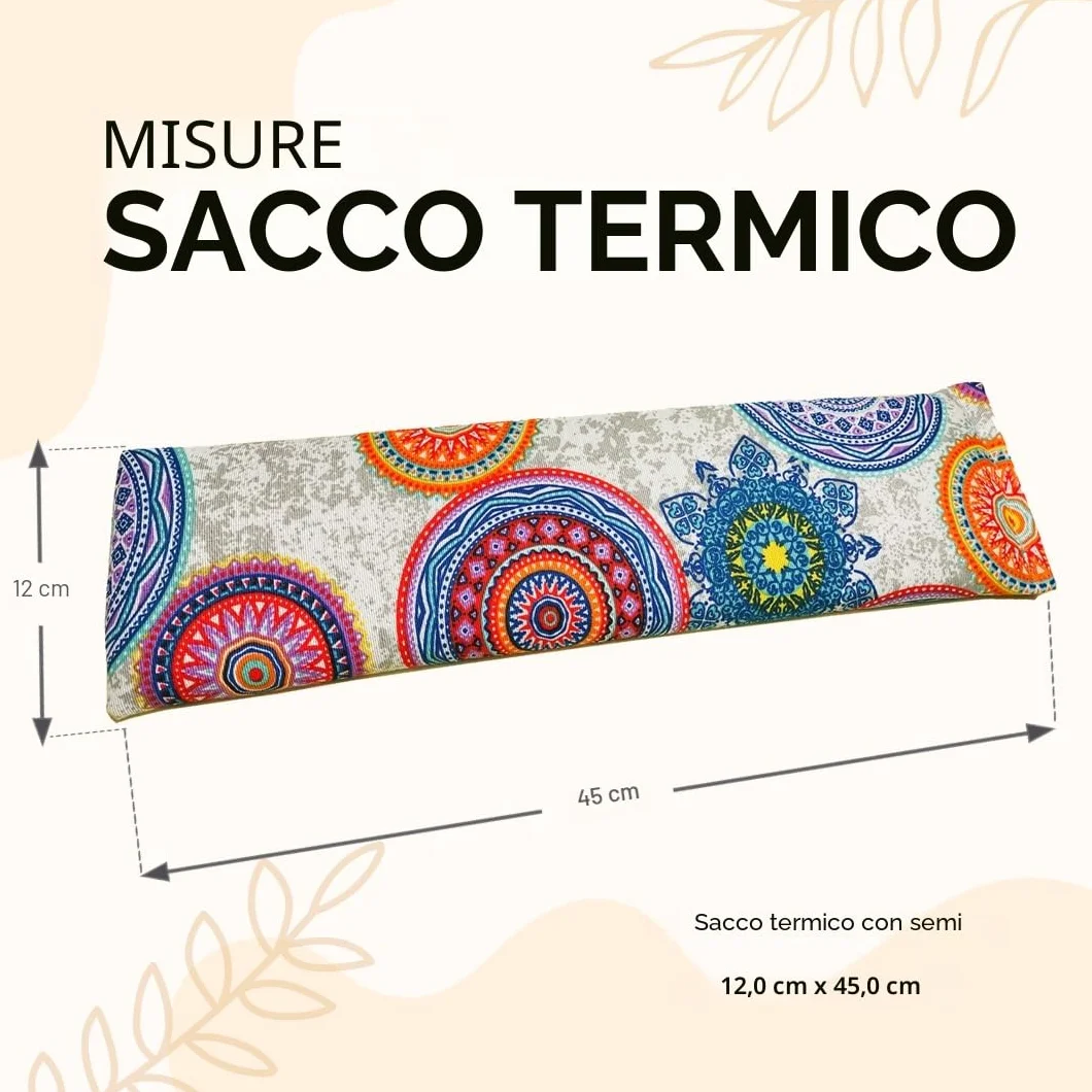 Cuscino Termico Cervicale - Cuscino Riscaldante Microonde (45x12cm) Scaldino da Microonde - Freddo e Caldo – Cuscinetto con Semi - cuscino noccioli ciliegia (Blu)