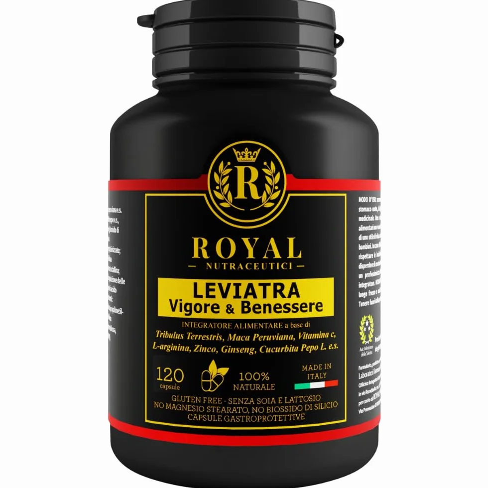 Royal Nutraceutici Integratore Prostata Uomo Tribulus Terrestris Maca Peruviana Vitamina C Zinco 120 Capsule