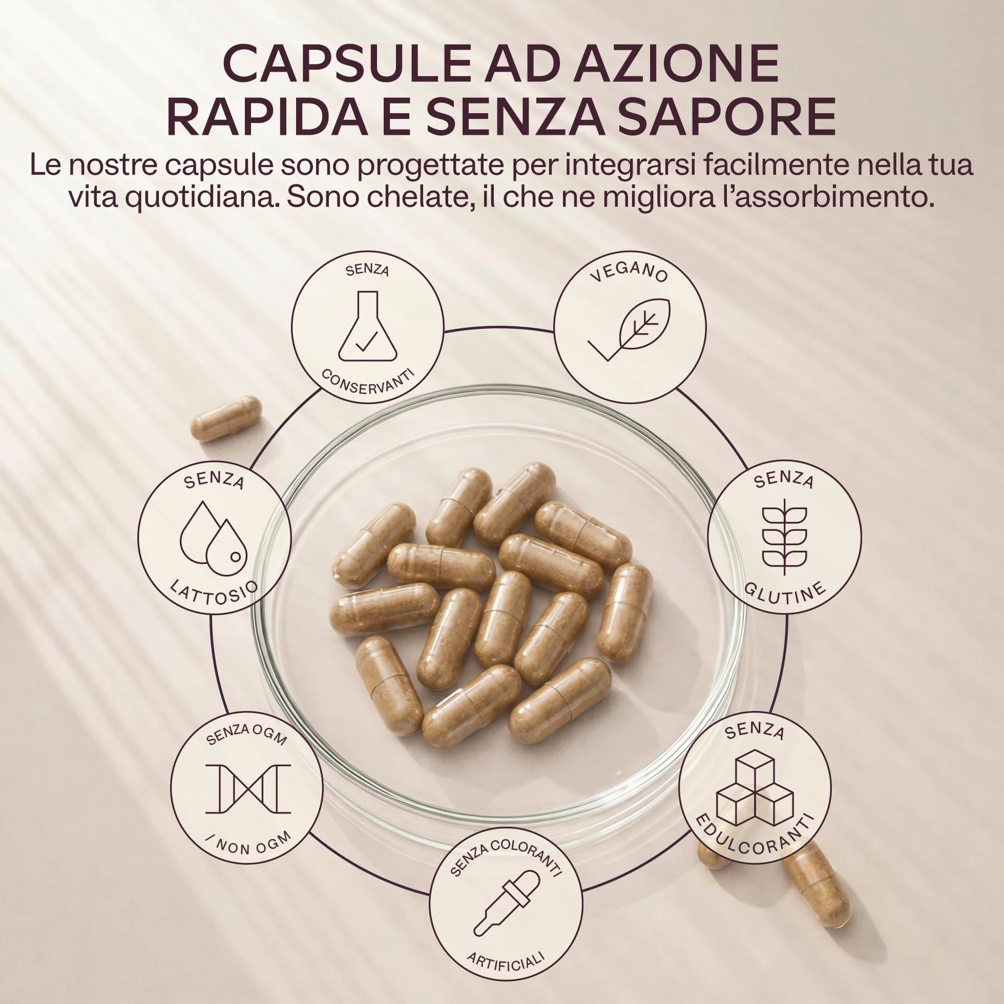 Integratore Ferro e Vitamina C Naturale - Ferro Bisglicinato 42mg Integratori Stanchezza Fisica e Mentale, Globuli Rossi, Sistema Immunitario - Ferro Integratore Forte Alto Assorbimento - 120 Capsule