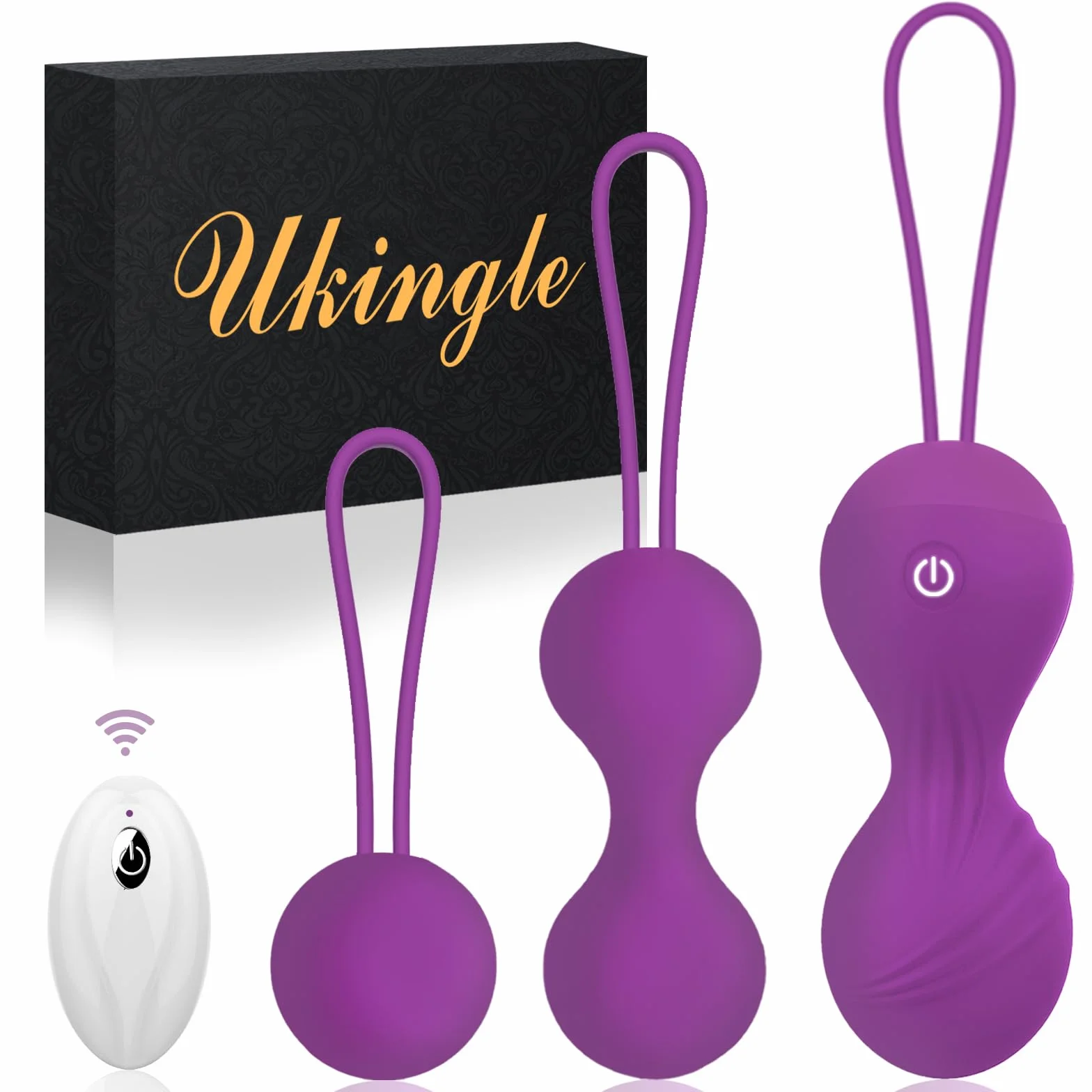 Vibratoreper Donna Professionale Ovetto Vibrante Donna Telecomando Vibratore Vibratoriper Donne 3 IN 1 Palline di Kegel Sex Toys con 10 Modalità, Esercizi Per il Pavimento Pelvico Sexytoysys Donna