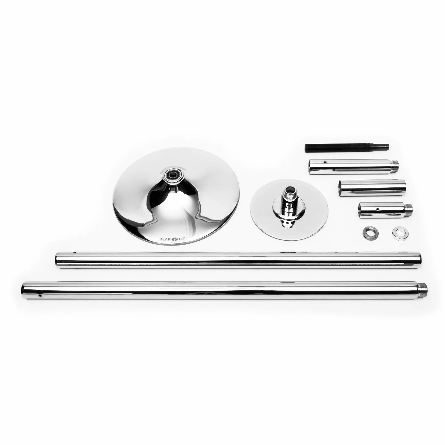 Klarfit Luxor Pole Dance Palo da Casa Acciaio Inox Diametro 45 mm Altezza Soffitto 2,74 m