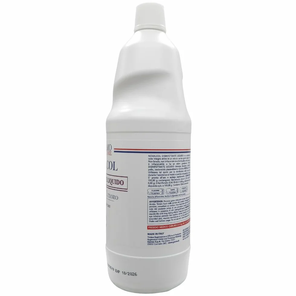 Disinfettante Liquido 1000ml (2 Unità) Contro Germi, Batteri e Lieviti
