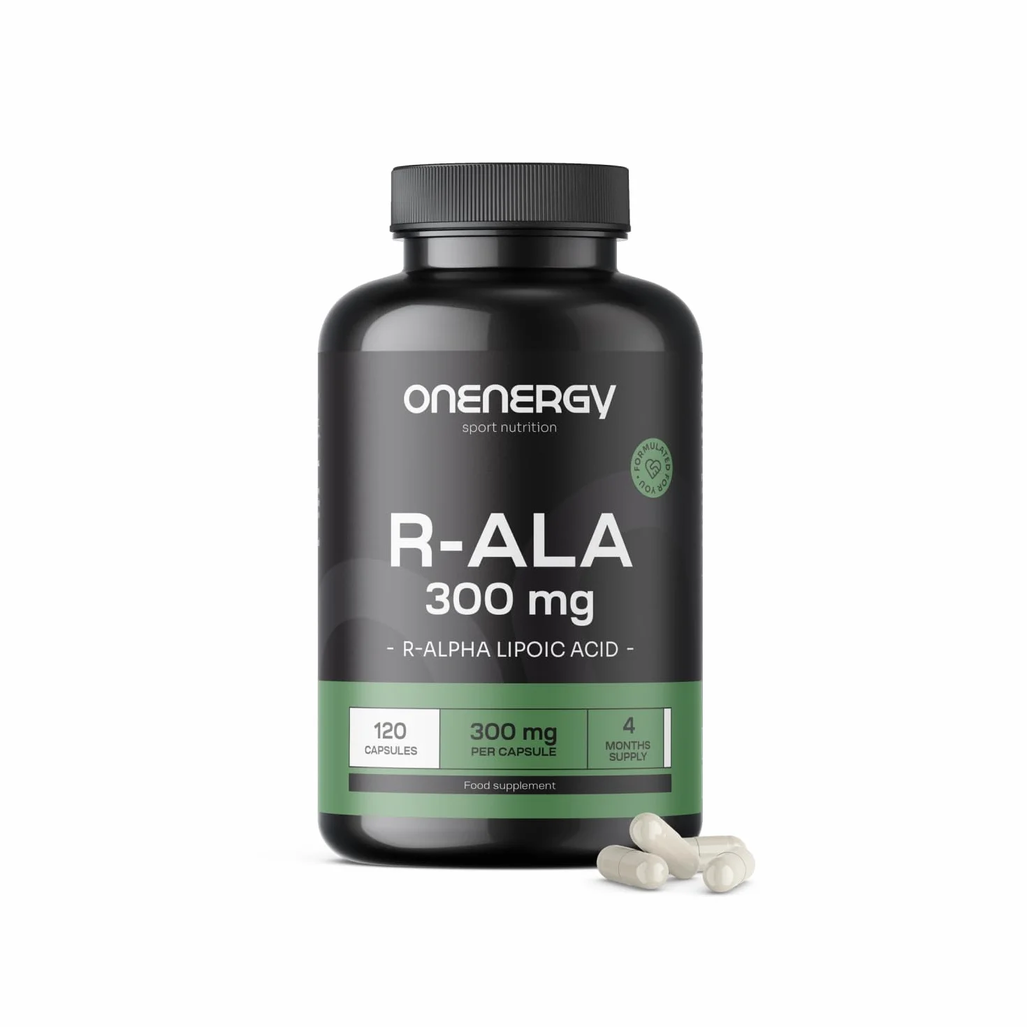 Acido R-alfa Lipoico 300 mg 120 Capsule Vegetali R-ALA
