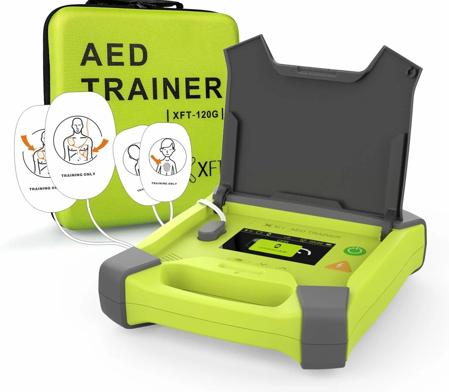 DEA Defibrillatore Simulatore con schermo CPR XFT 120G 10 scenari allenamento istruzioni vocali telecomando