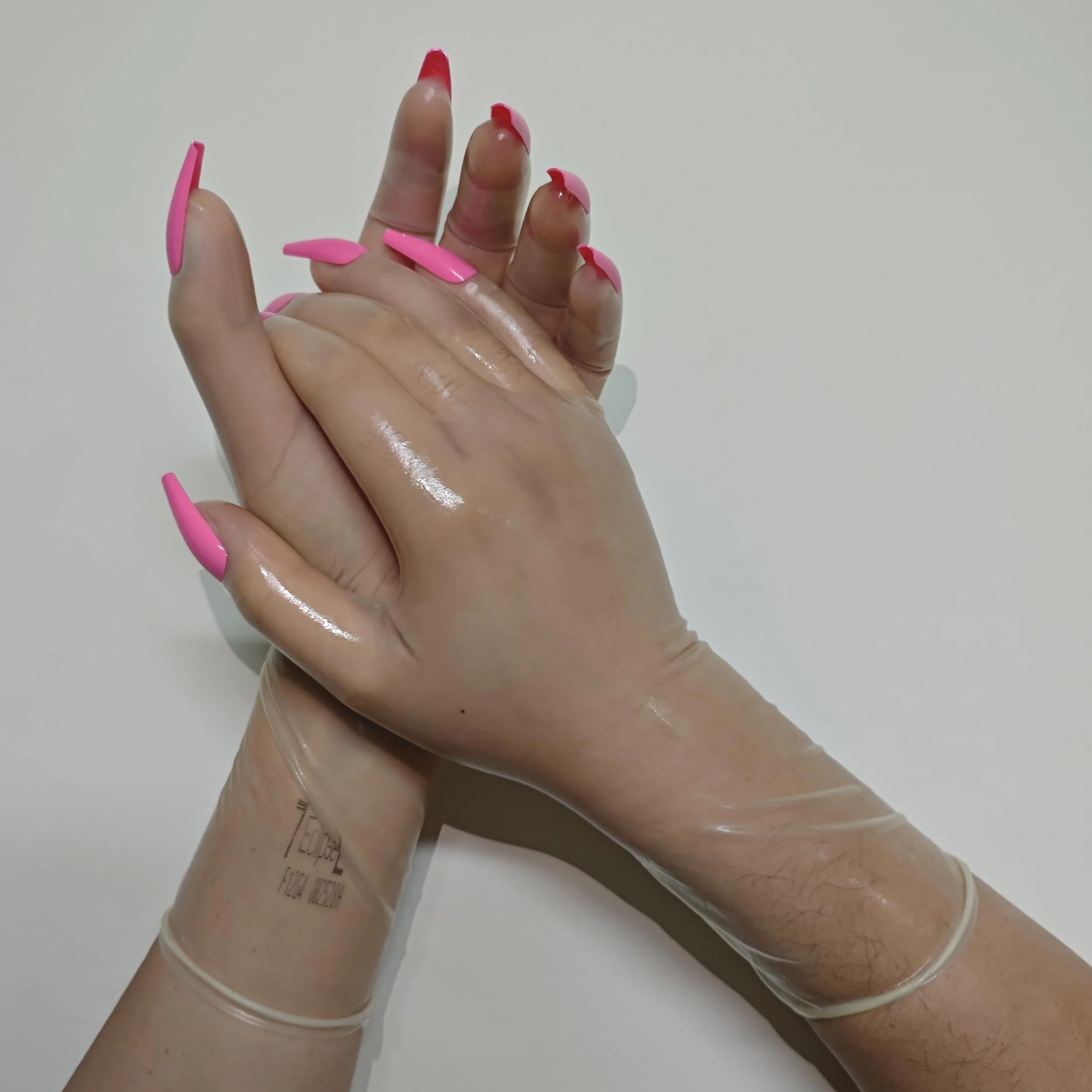 Lattice Zentai ultra sottile morbido altamente elastico lucido Kigurumi guanti cosplay uomini donne