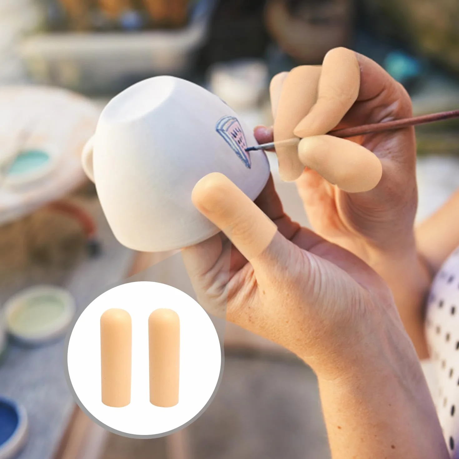 SLEEKEE 20 protezioni per dita in silicone, protezione anti-umidità antiscivolo e resistente all'usura, protezione per le dita, adatto per lacerazioni delle dita