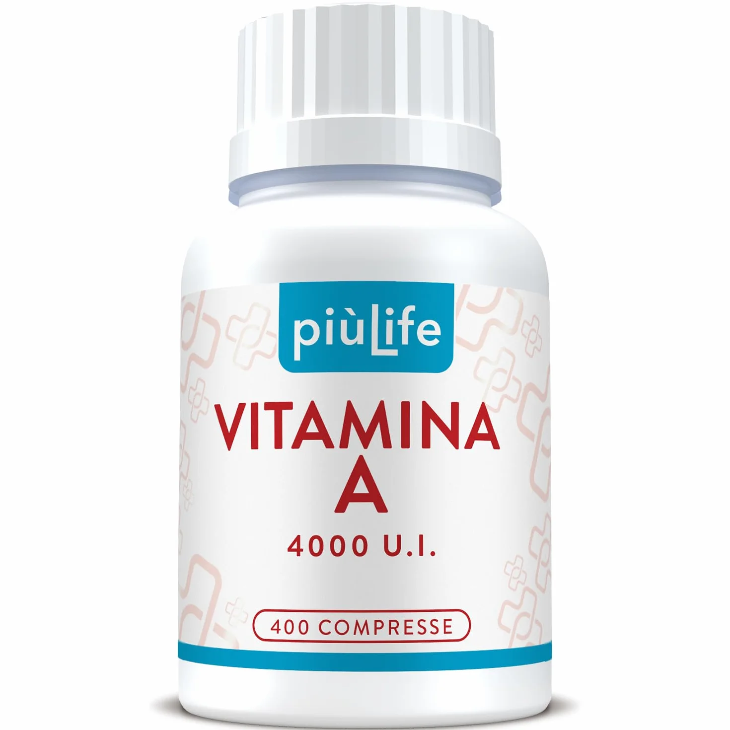 Vitamina A Pura 1200mcg PiùLife 4000 UI Per Compressa, Retinoidi Integratore, Vitamina A Retinolo (Acetato Di Retinile) Antiossidante Integratore Occhi Vista Pelle, Difese Immunitarie