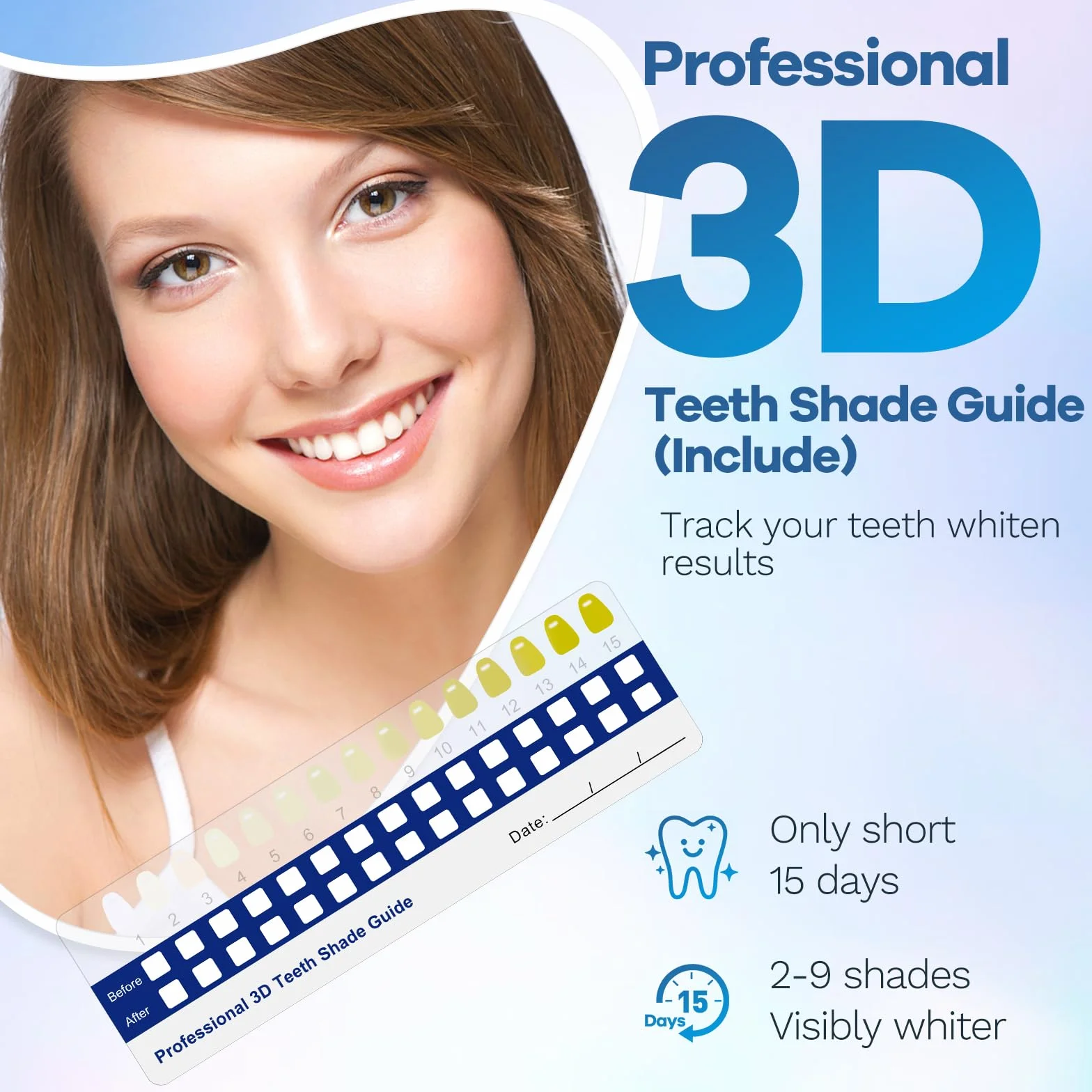 Profesjonalny Kit Sbiancante Denti LED z 3 Gel, Magnetyczne Ładowanie, Usuwanie Plam