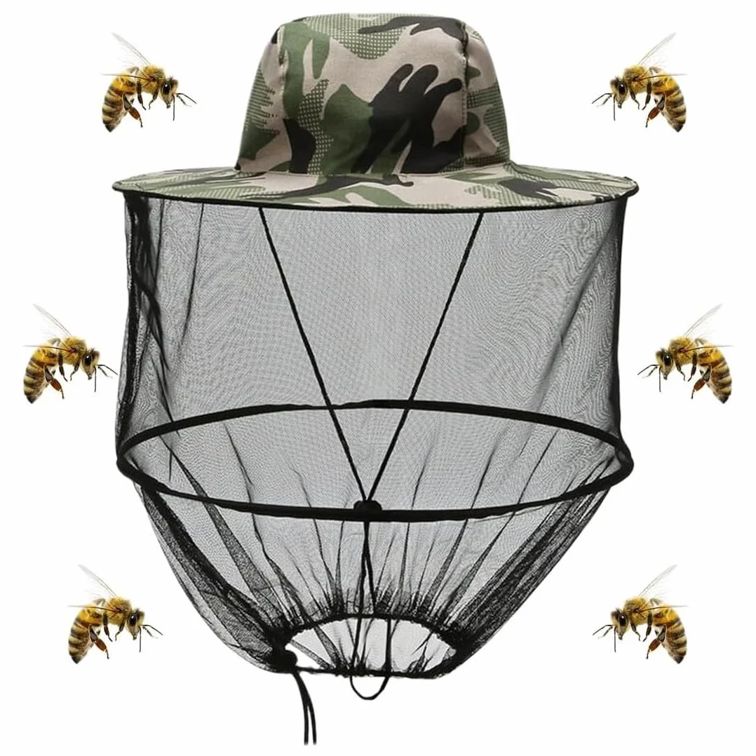 Zanzariera Cappello Anti-zanzara Protezione Testa Rete Faciale Campeggio Escursionismo Pesca