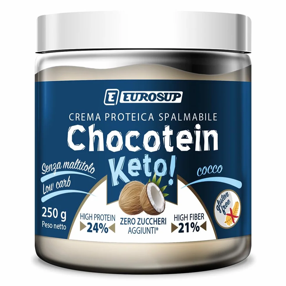 EUROSUP CHOCOTEIN KETO - 250 g - Caco-Nocciola