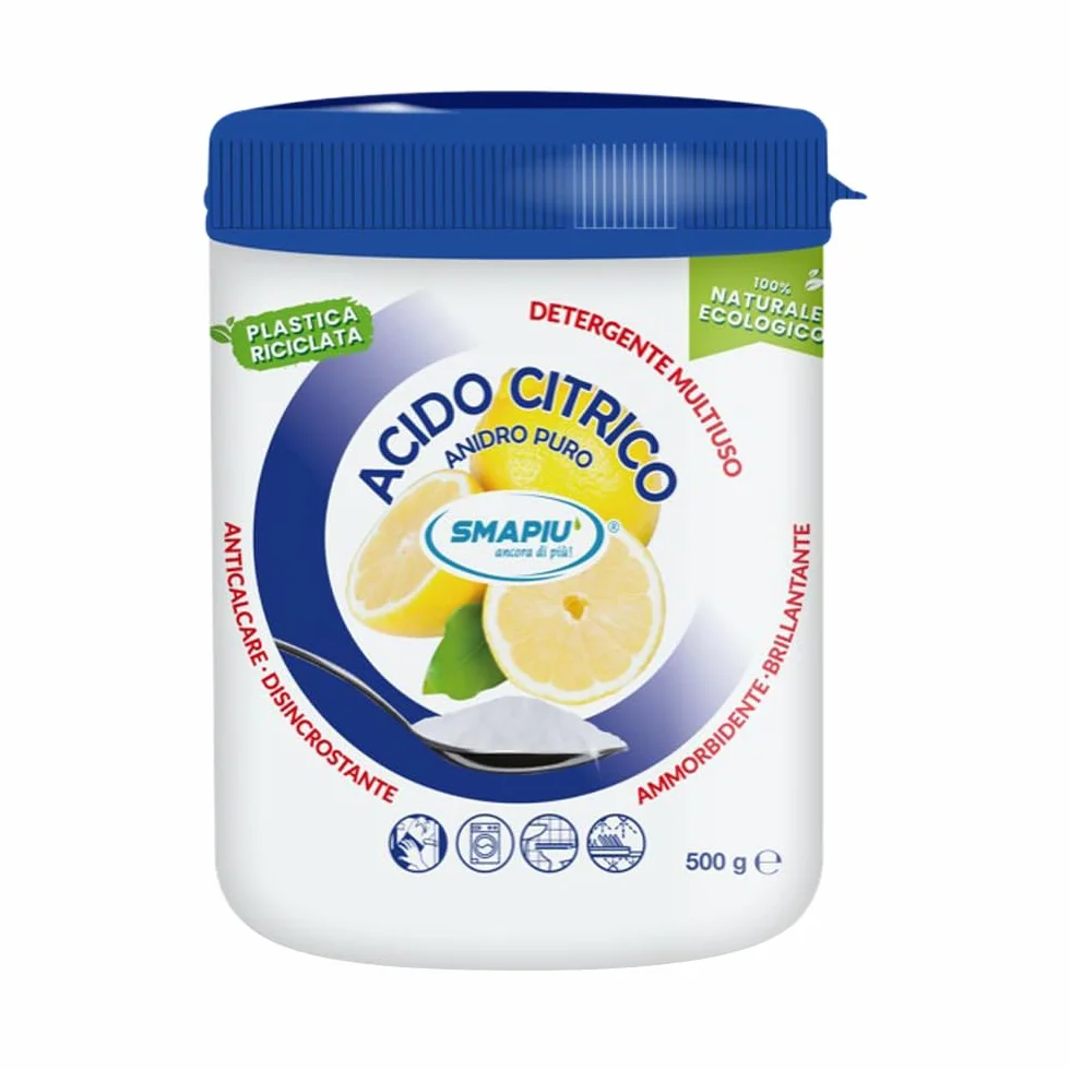 Acido Citrico Puro - Detergente Multiuso 100% di origine naturale - 500 g