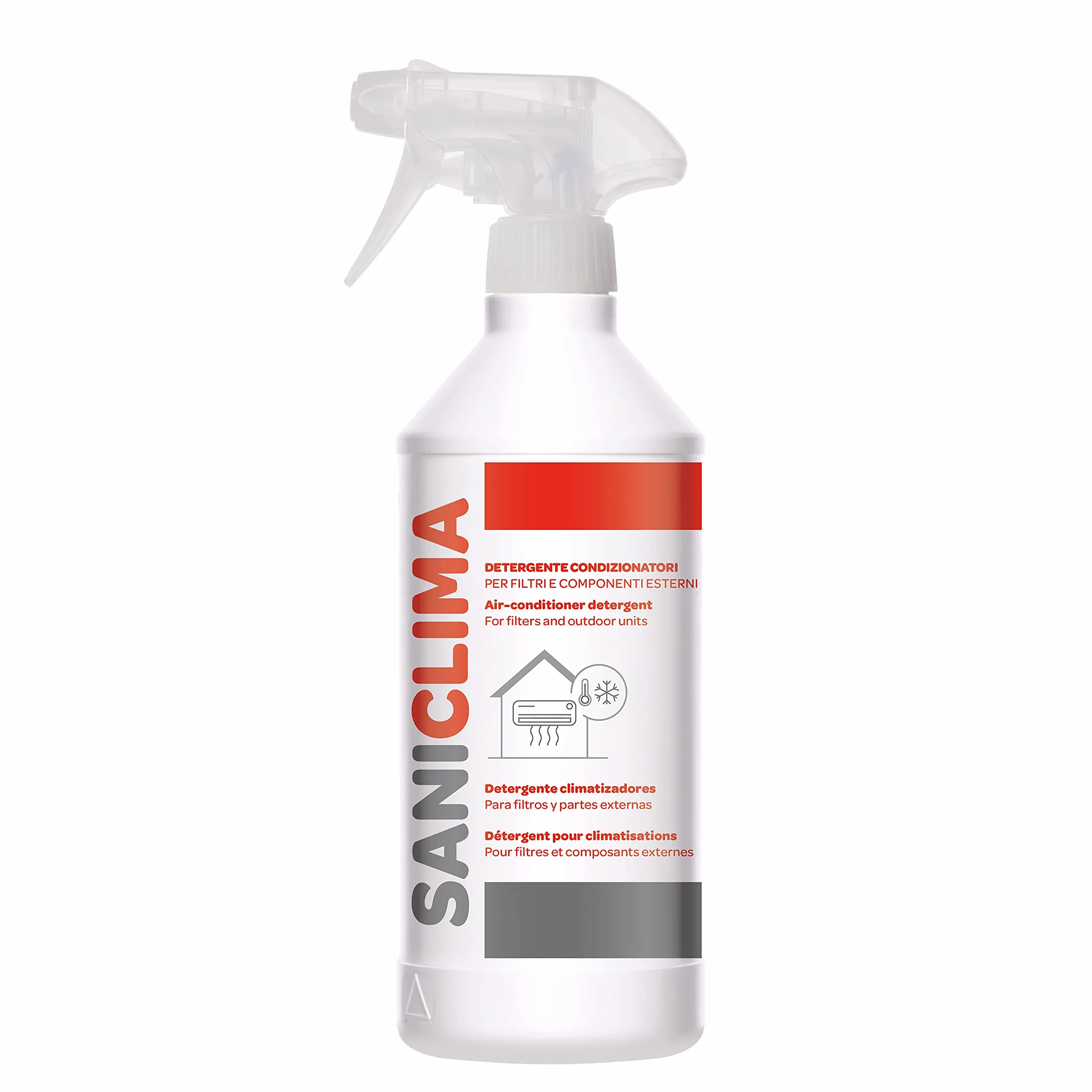 SANICLIMA Detergente Spray 750ml per Componenti Filtri Unità Esterne Climatizzatori
