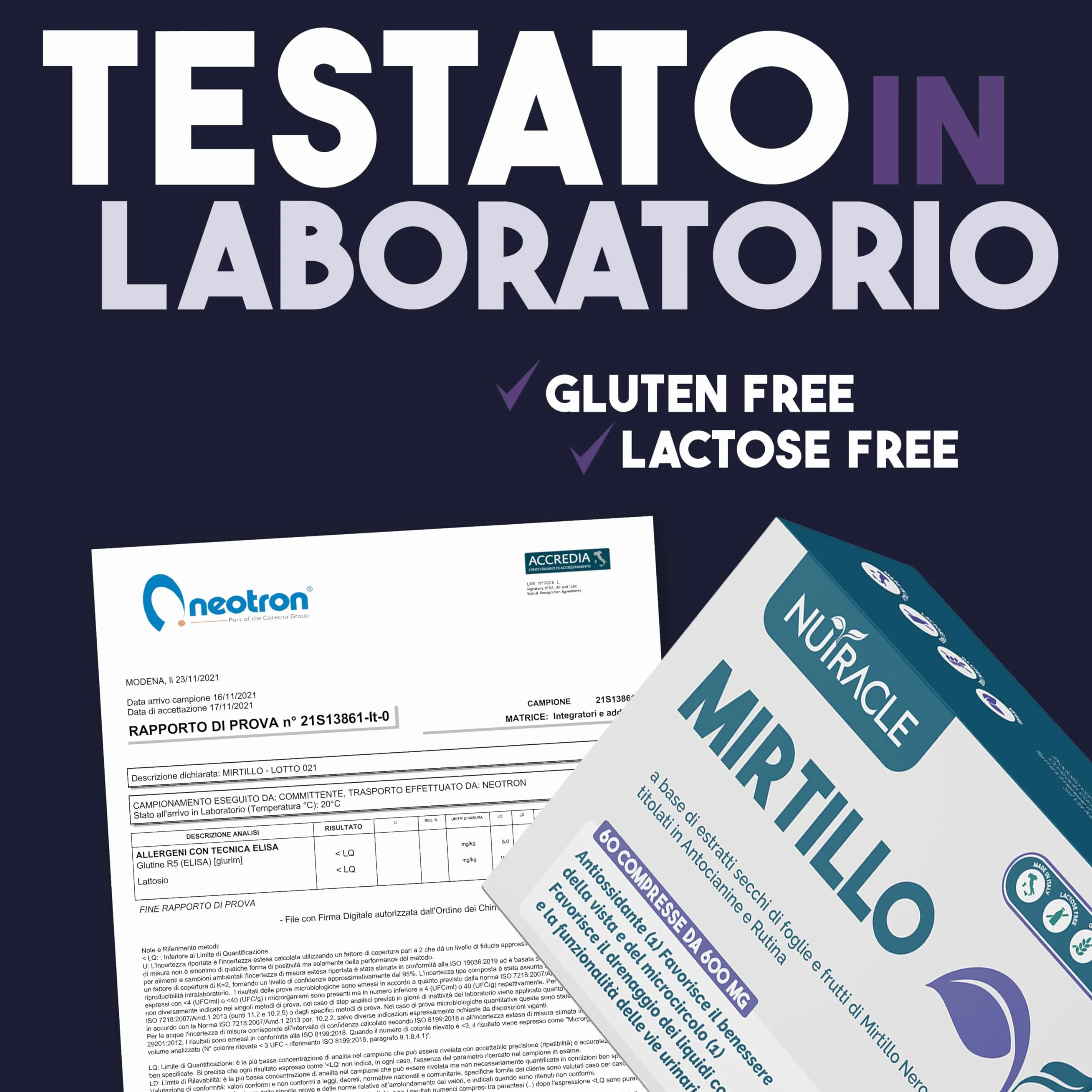 Nutracle Mirtillo Nero 60 compresse 600mg Integratore Microcircolo Gambe Capillari Occhi Vista Drenante Circolazione