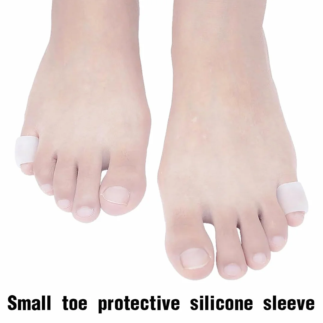 12 PCS Protezione Dita Piedi in Silicone, Gel Antidolorifico - Distanziatore e Separatore per Prevenire Vesciche, Calli e Attrito del Mignolo del Piede