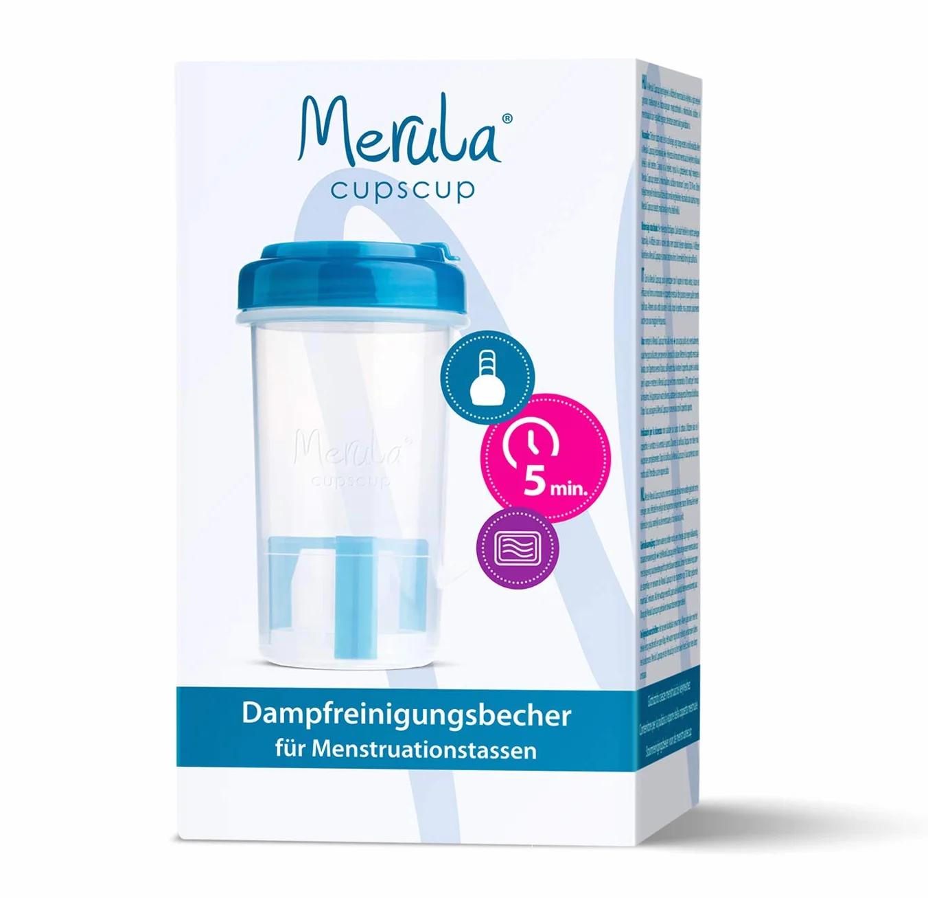 Merula Cupscup Bicchiere per pulizia microonde a vapore
