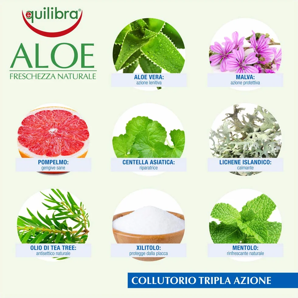 equilibra Igiene Dentale Aloe Collutorio Multiattivo 500 ml