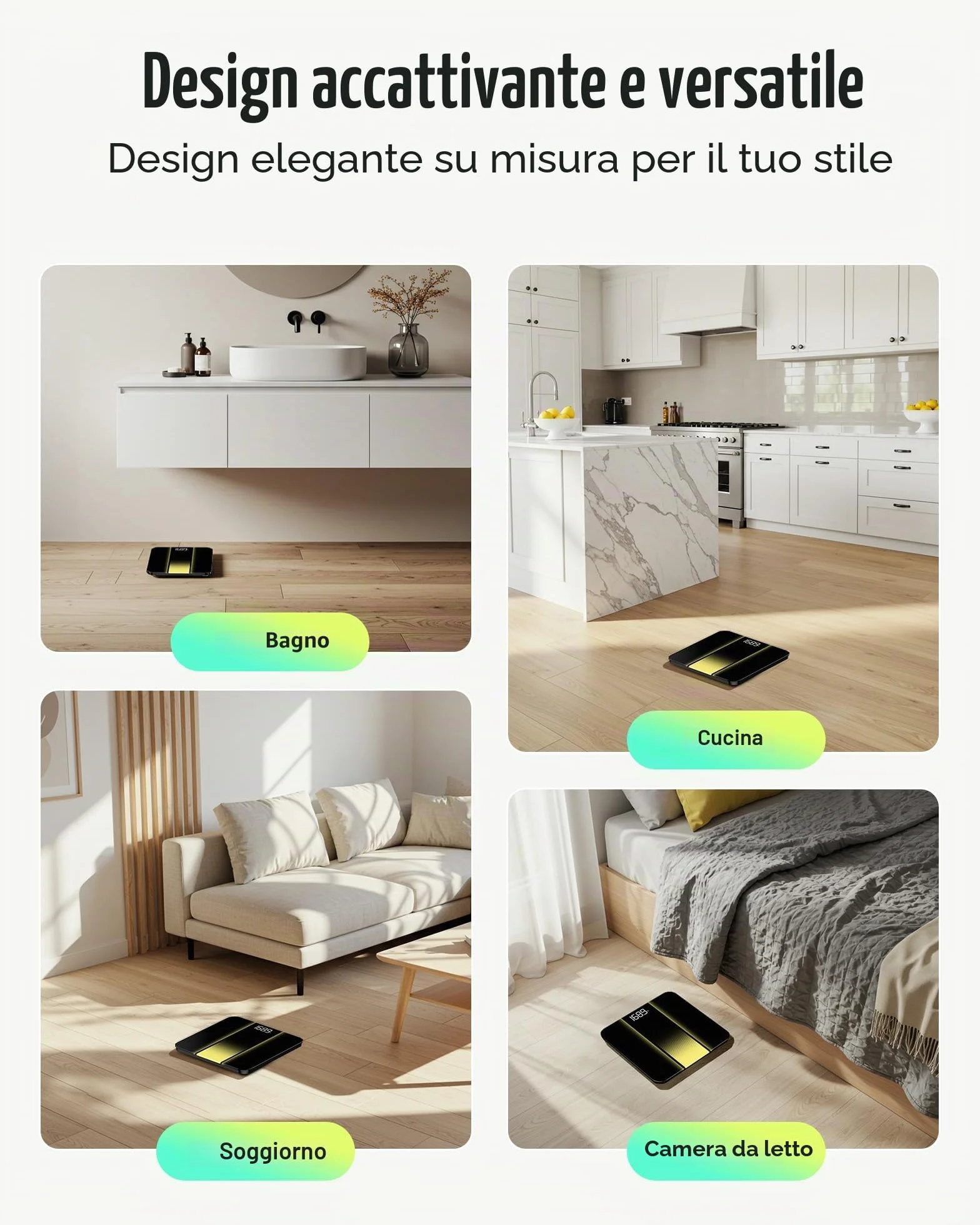RunStar Bilancia Pesapersone Digitale Professionale, Max 180 kg, Display LED, Vetro Temperato 6 mm