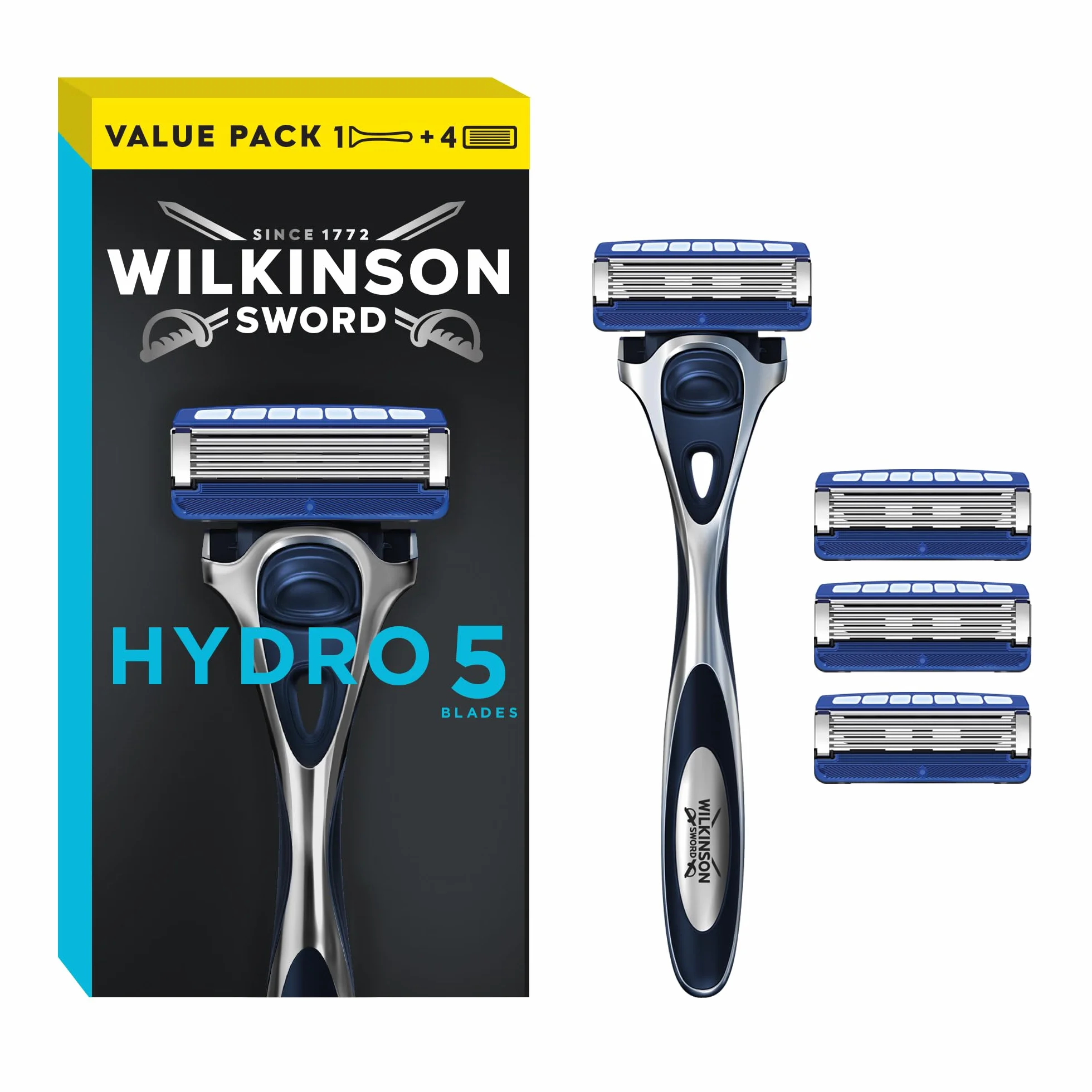 Wilkinson Sword Hydro 5 Confezione con 1 rasoio + 3 lame di ricambio