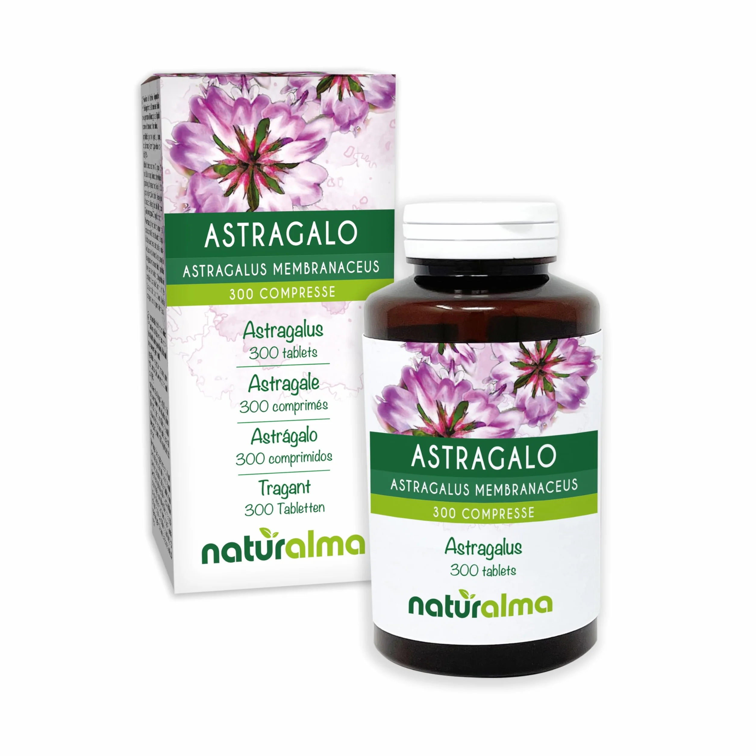 Astragalo (Astragalus membranaceus) radici Naturalma 300 compresse Integratore alimentare