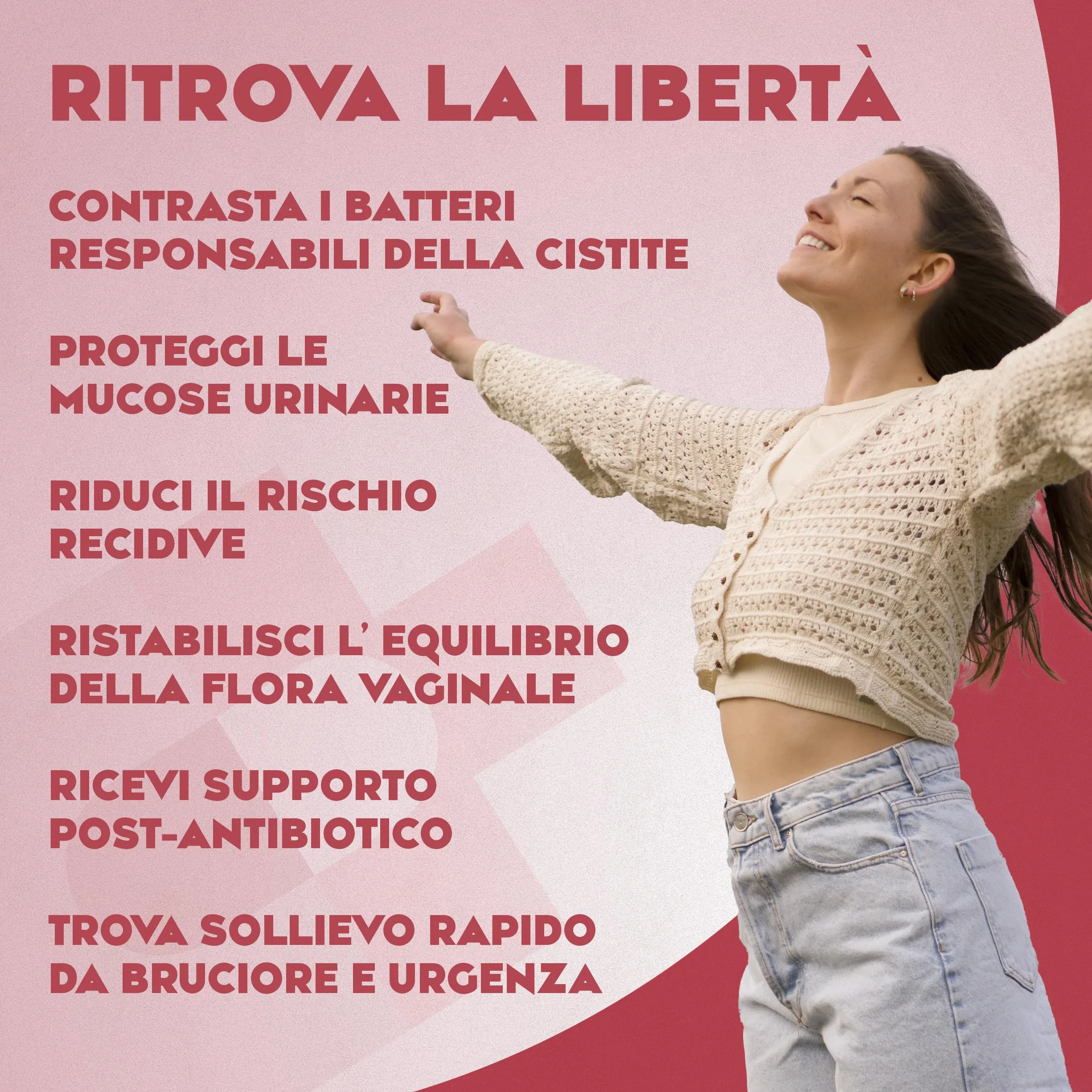 Cistyzen D-mannosio Mirtillo Rosso 60 capsule Probiotici prebiotici Integratore naturale per Cistite infezioni vie urinarie Vaginosi Batterica