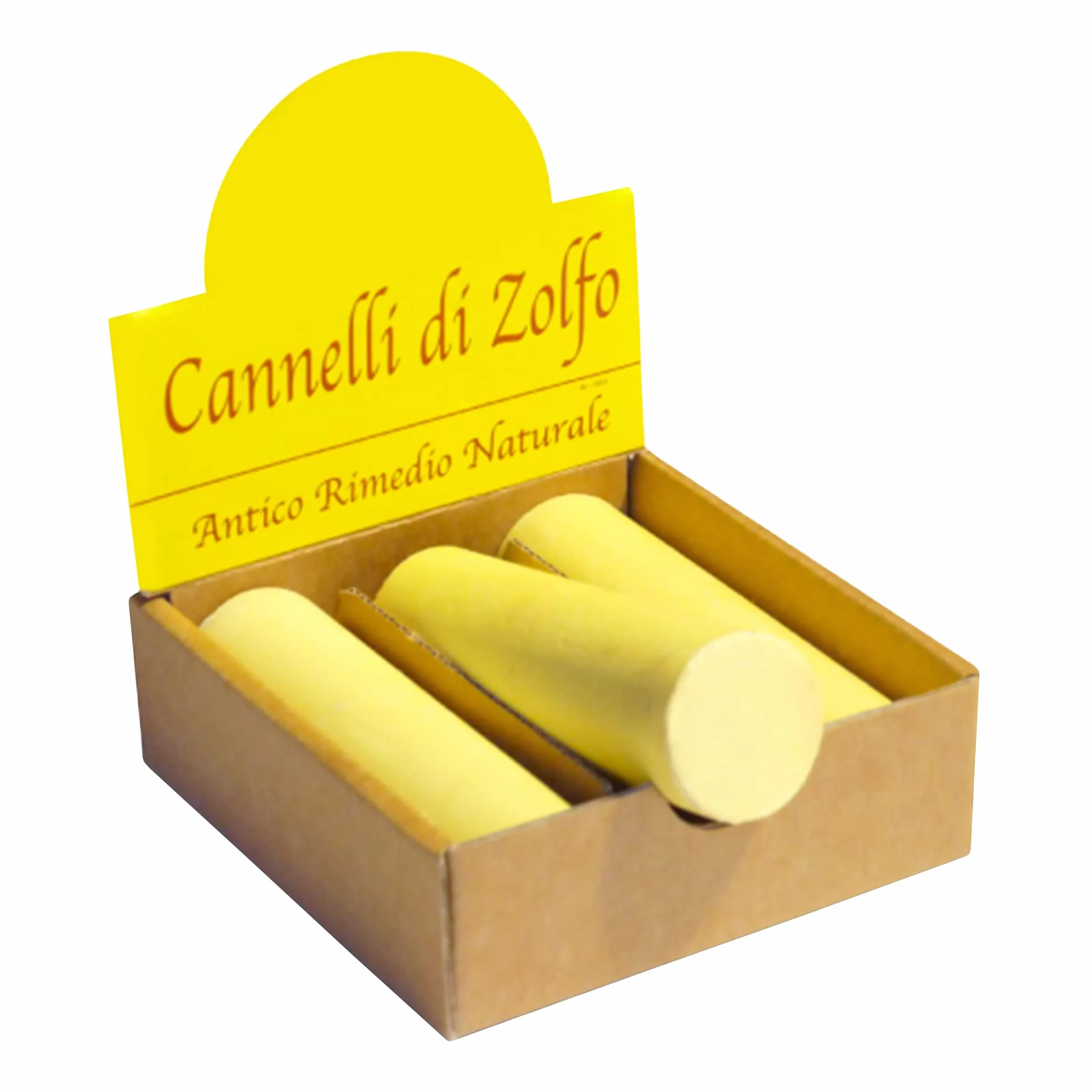 Cannelli di Zolfo Confezione 3 Pezzi Antico Rimedio Alternativo per Fastidi Muscolari, Contusioni