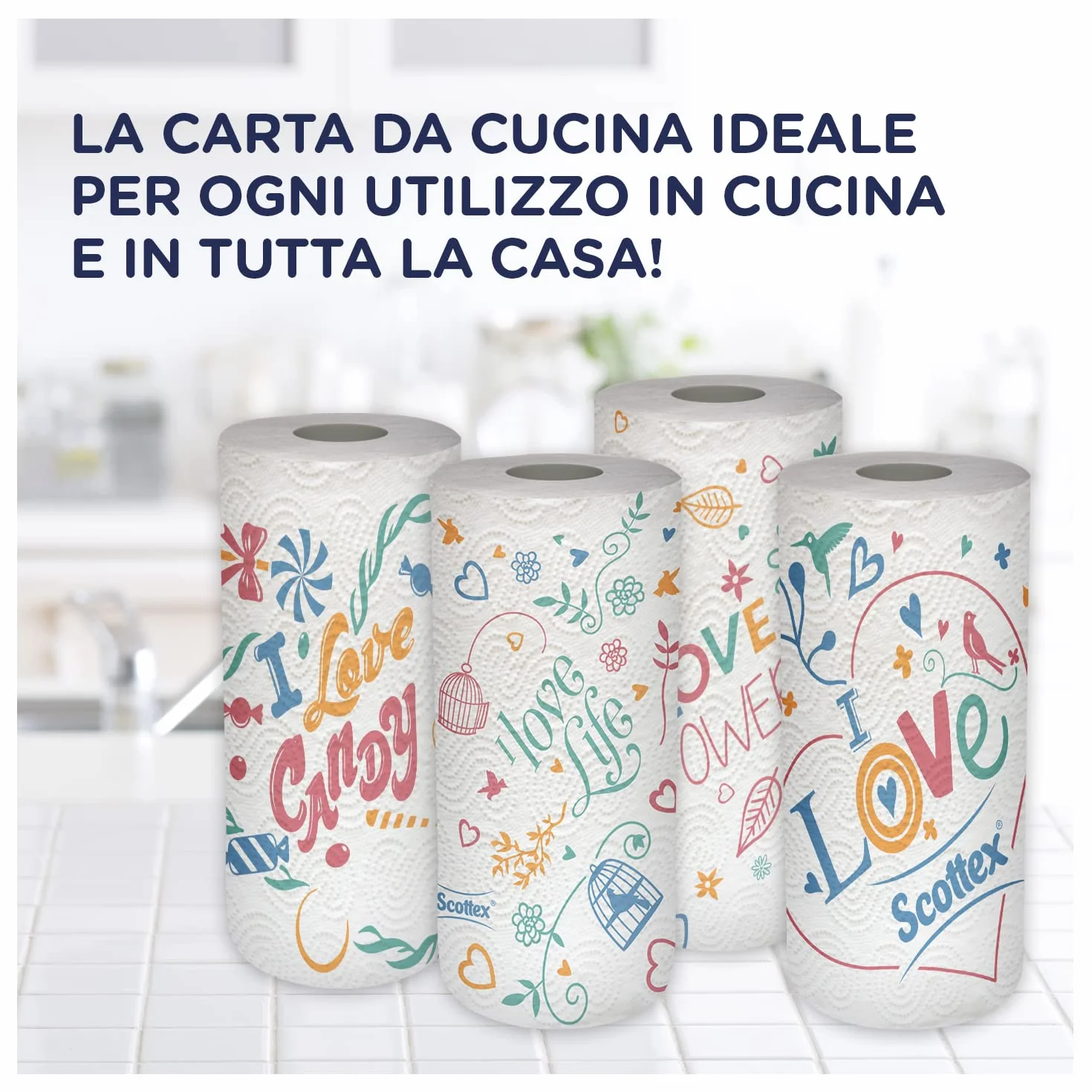 Scottex Casa Family Carta Da Cucina Ultra Assorbente 32 Rotoli