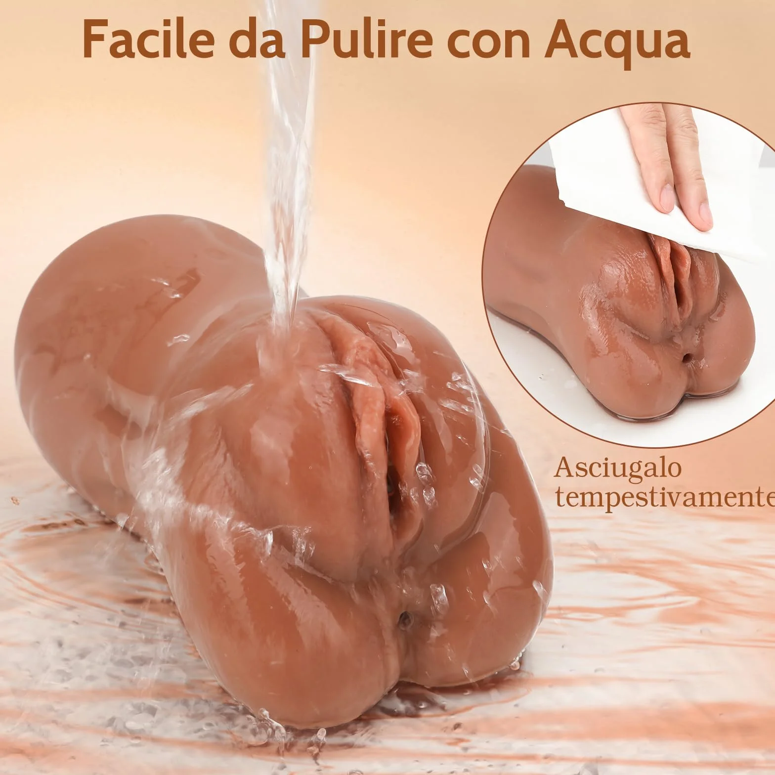 Sex Toys Masturbtore per Uomini Realistico - 710g Masturbatori Maschili 3D con Stretto Anale e Vagina Realistica Sex Toy Masturazione Realistico Uomo Vagina Finta Sex Toysper per Uomini Giochi Rrotici
