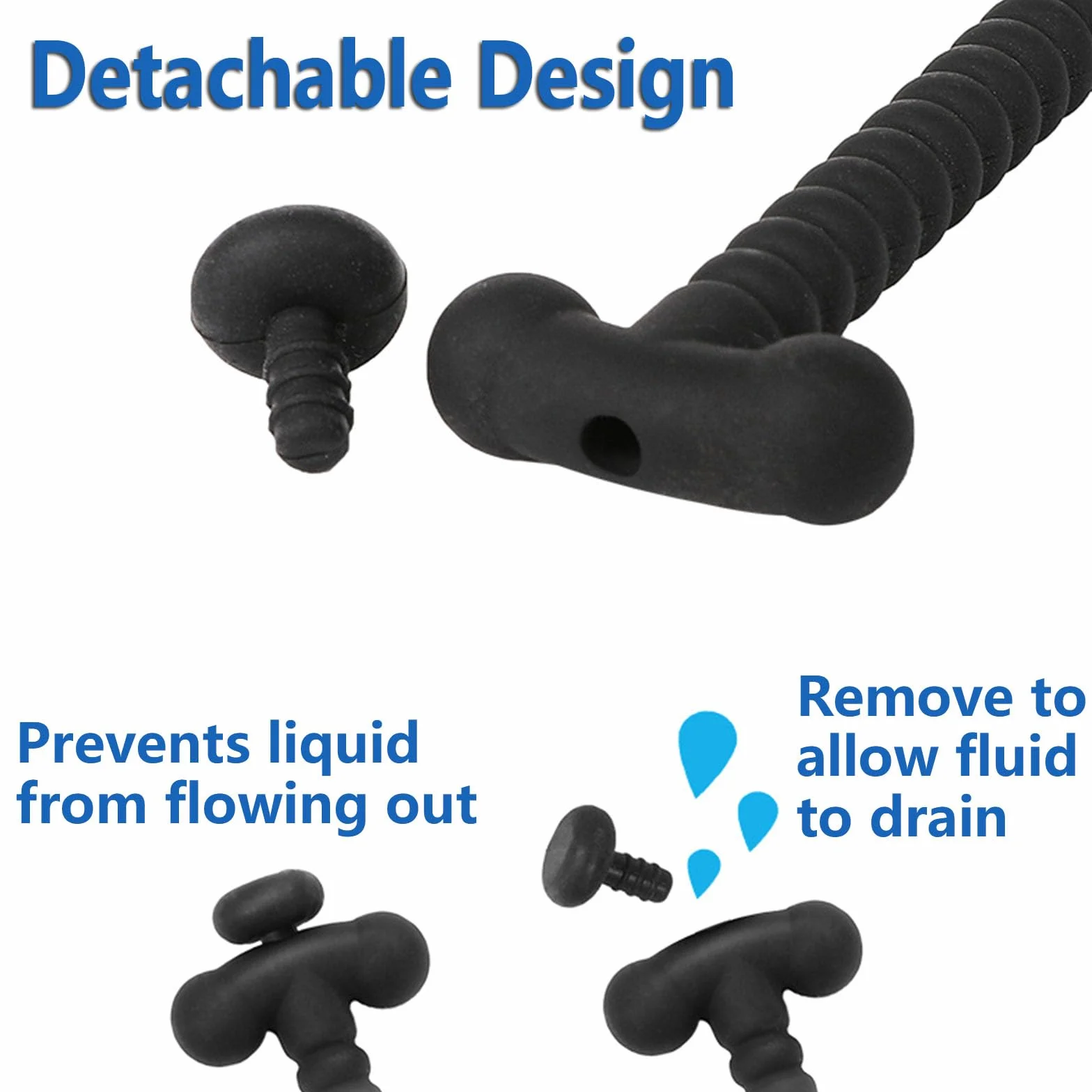 Tubo fitness maschile con rivestimento rimovibile, lungo tubo per esercizi per urinare facilmente -ITHB12 (A:Diametro del tubo: 6 mm)