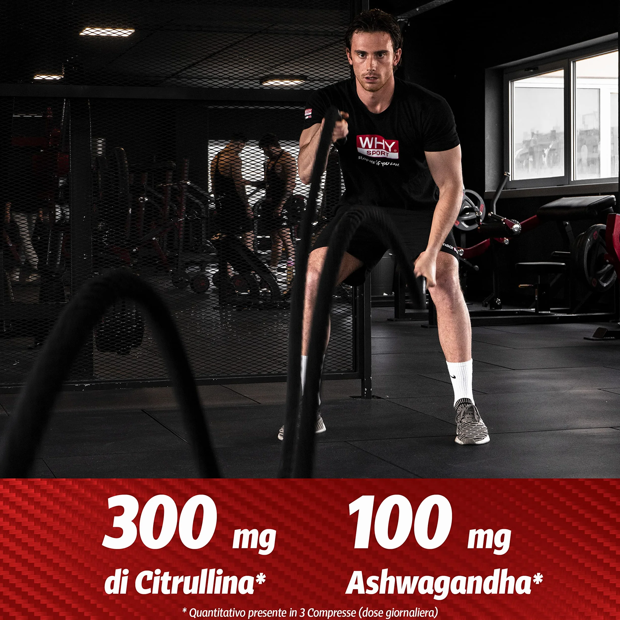 WHY SPORT TESTO XPLODE - Pre Workout - Integratore Alimentare Con Ashwagandha - 90 Compresse