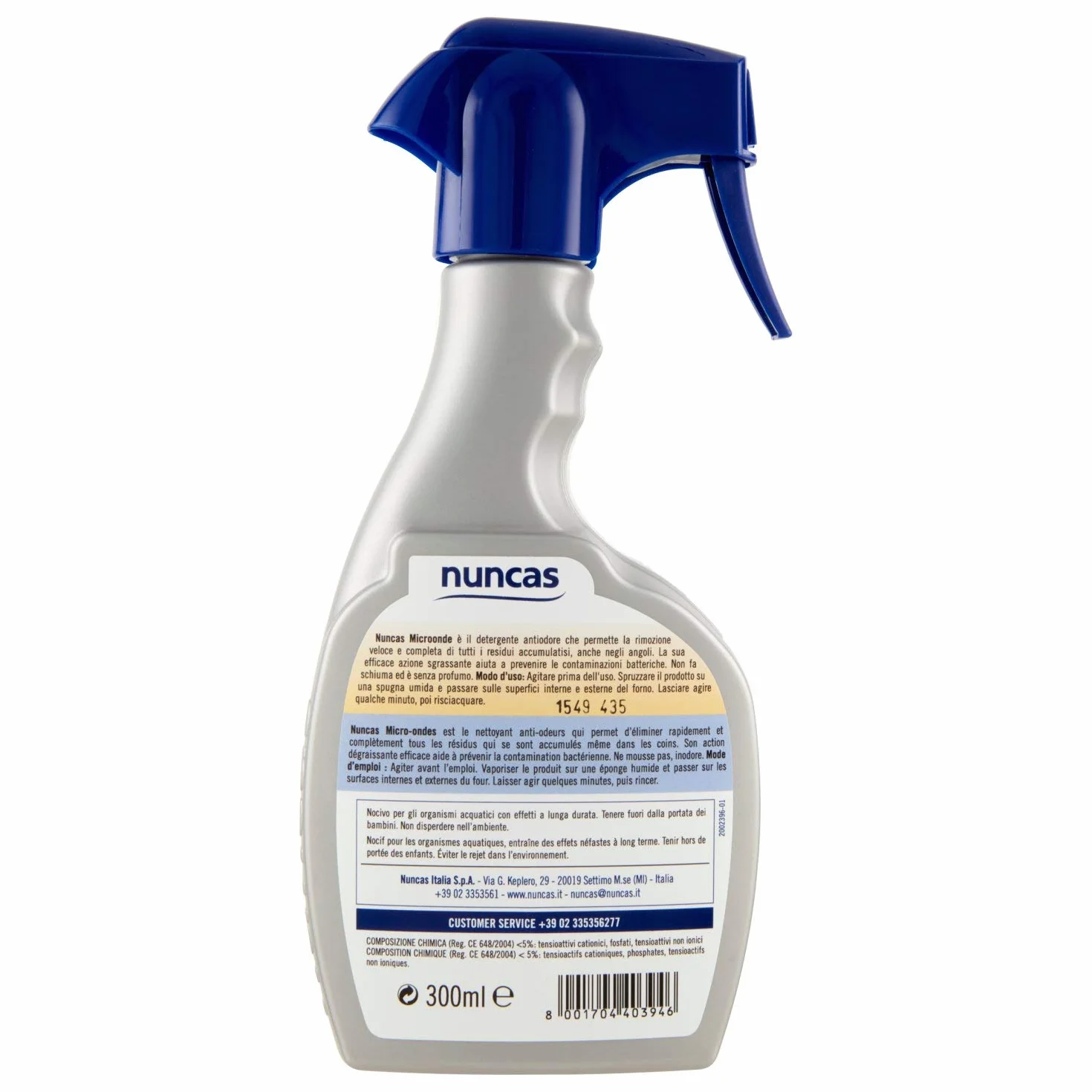 Nuncas Microonde Detergente Antiodore Forno 300ml