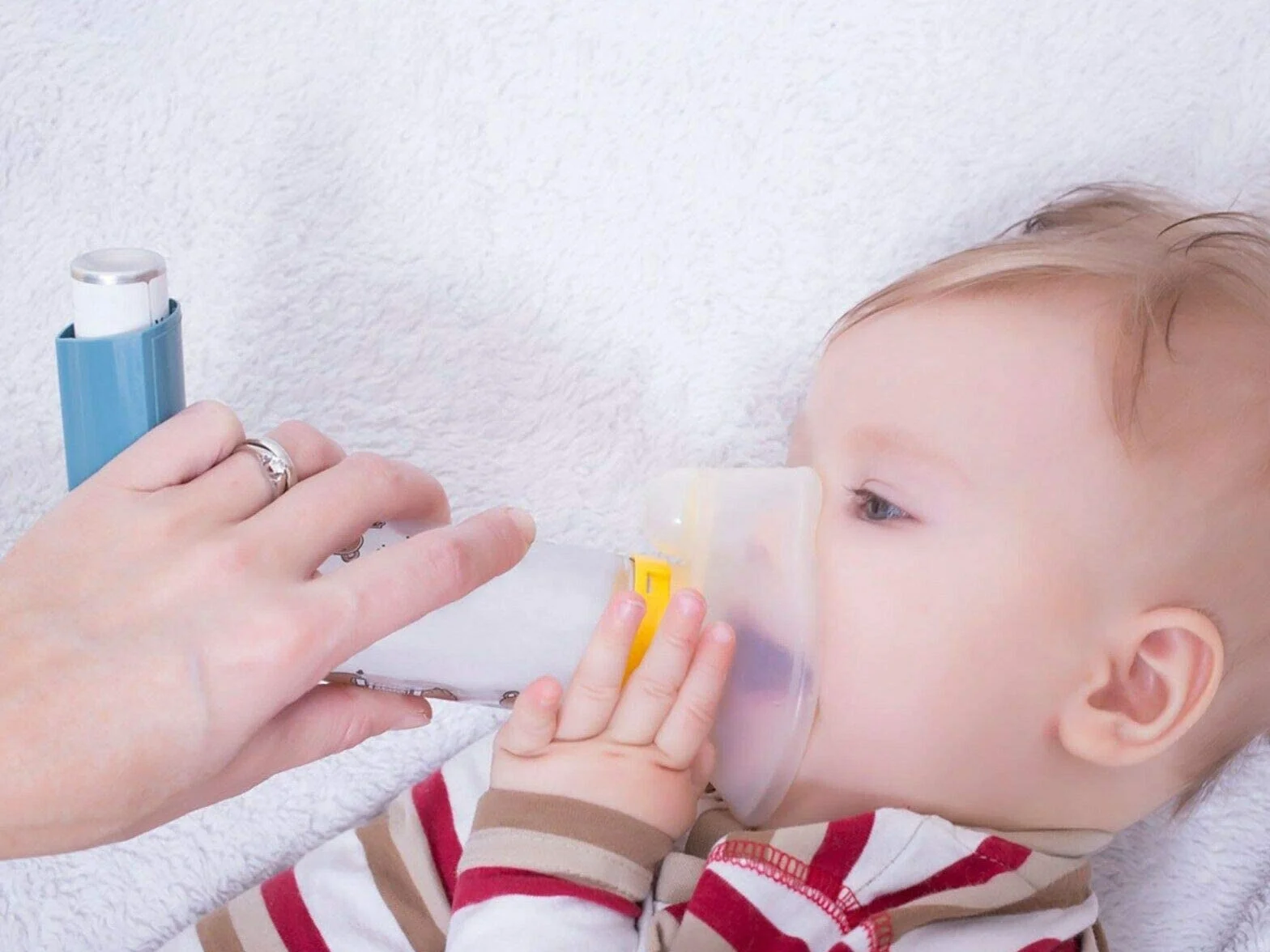 CURA FARMA ChamberNeb Distanziatore per Inalatori Bambini Adulti Neonati Camera Spray Asma Kit 3 Maschere
