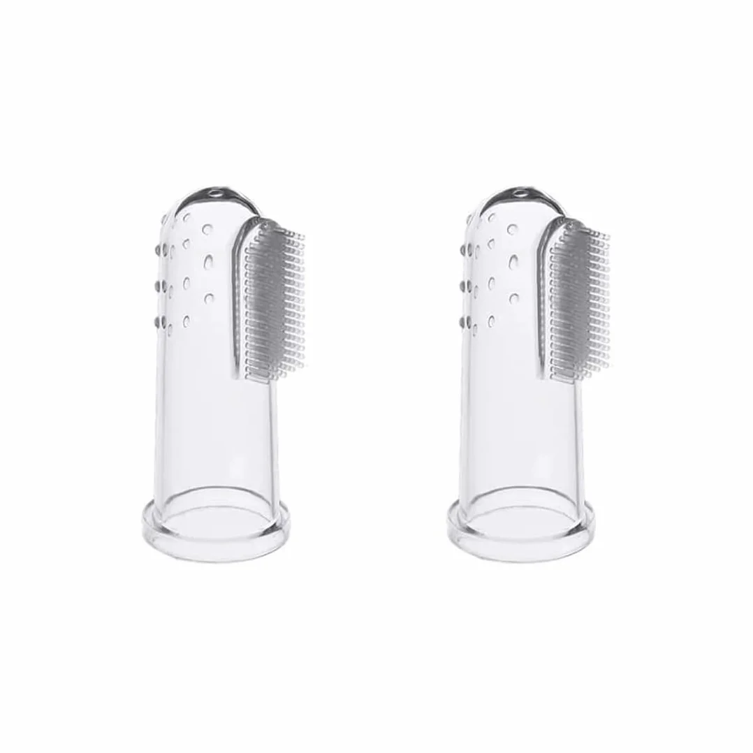 Spazzolino da denti per bambini Spazzolino da denti in silicone Kit per la cura del bambino Spazzolino per l'igiene orale 0-24 mesi Scatola di immagazzinaggio del nastro per la cura orale del bambino