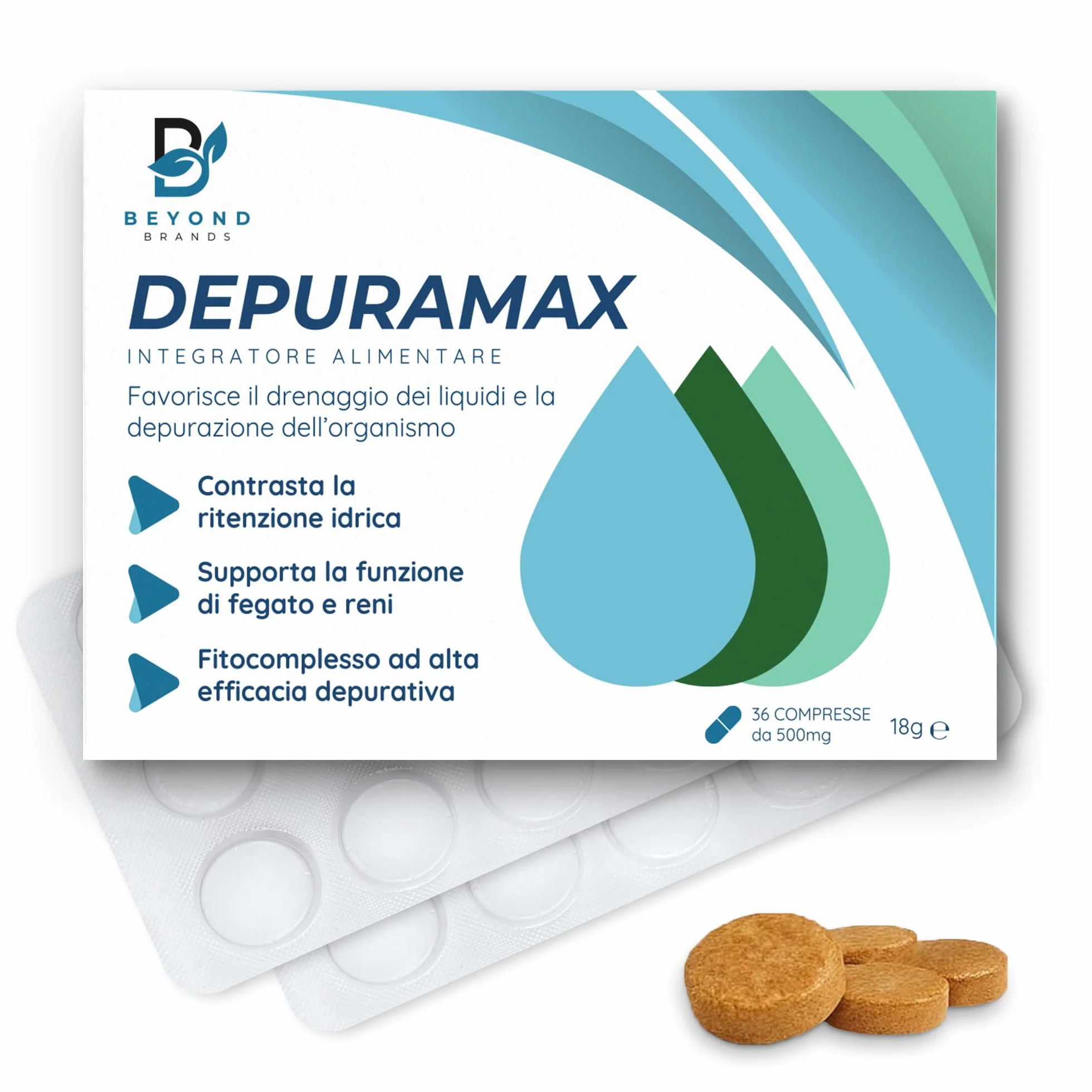 Detox Fegato e Intestino Diuretico Drenante Forte con Bromelina Betulla Tarassaco Finocchio Centella Asiatica Orthosiphon Made in Italy