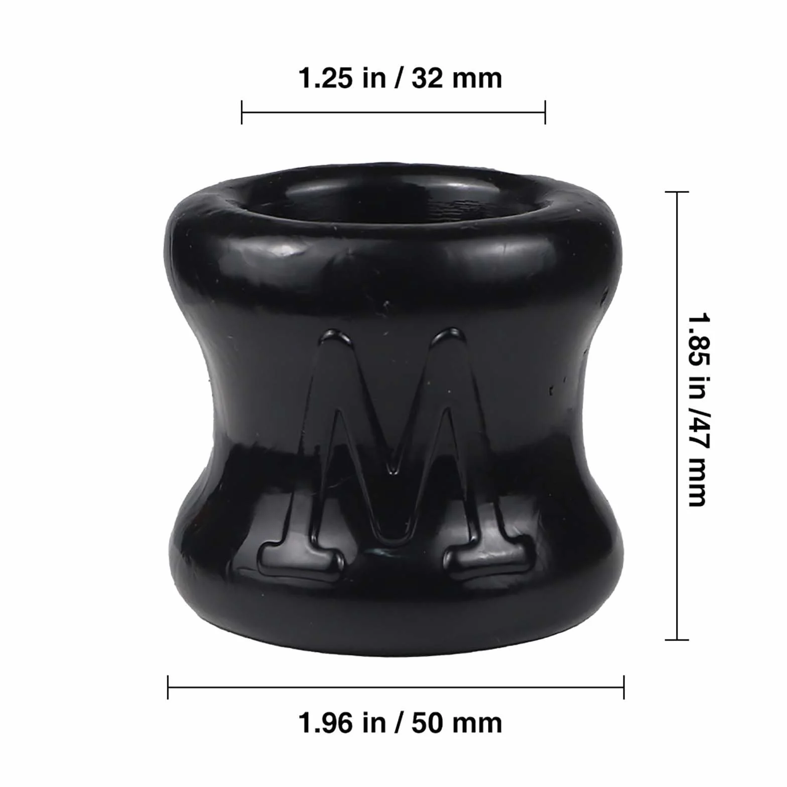 Set di stretching con anelli elastici leggeri e resistenti, anelli morbidi per esercizi da uomo - E65IT (Black)