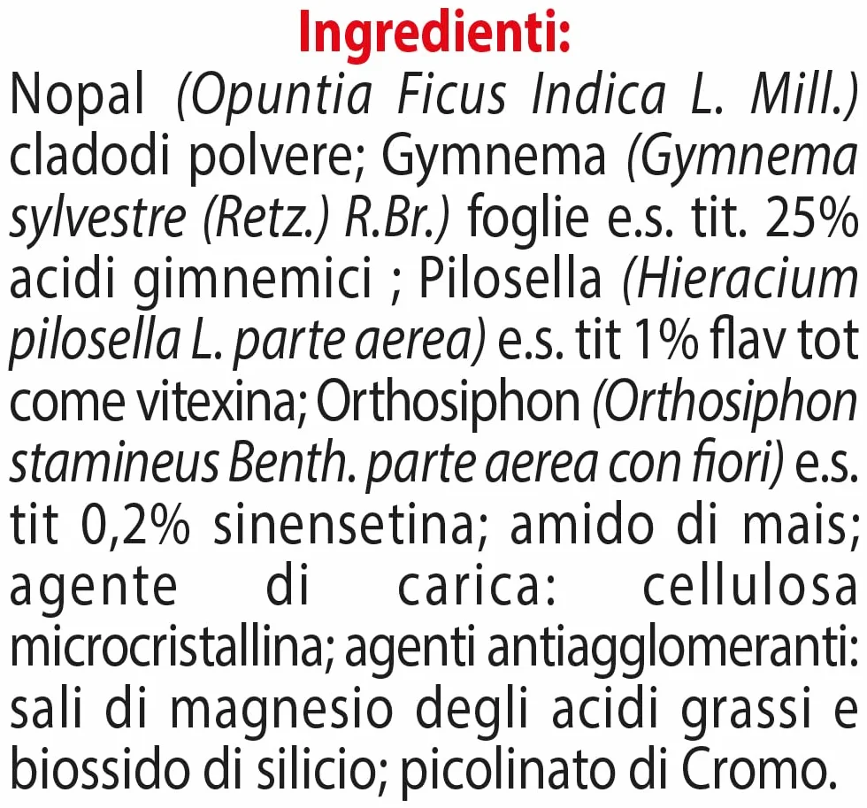 ESI Kalory Emergency Diur Integratore Alimentare Con Nopal E Pilosella, Drenaggio Liquidi, Senza Glutine, 24 Ovalette