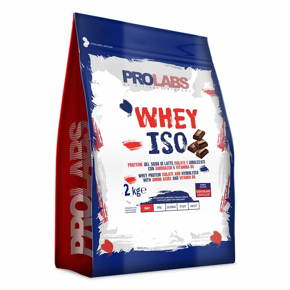 PROLABS Whey ISO Protein Powder Isolate Hydrolyzed Amino Acids Vitamin B6 2kg Chocolate