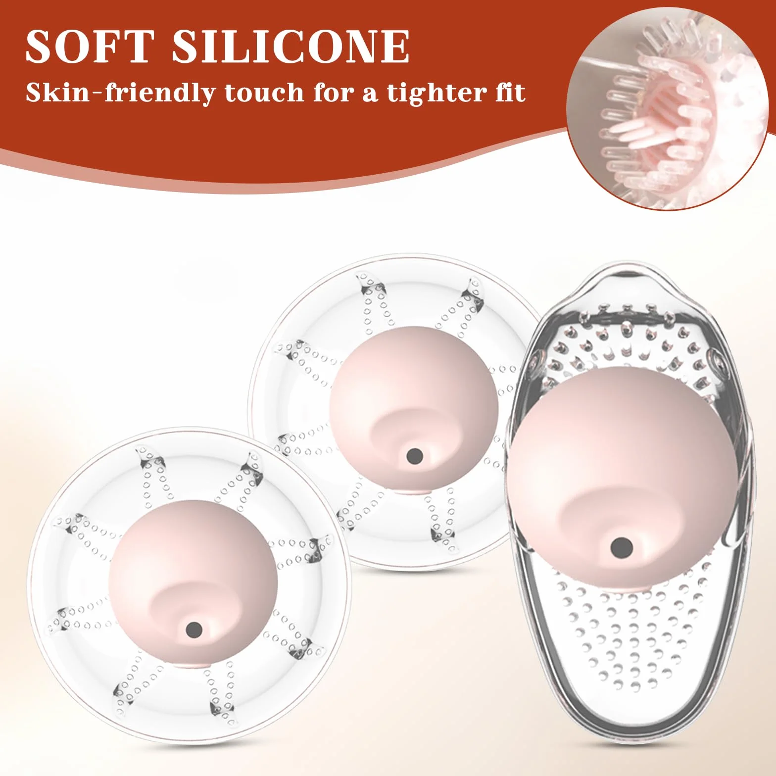 BDSMYOU Pompa per Capezzoli e Vagina 3 in 1 Sex Toys,Stimolatore per Clitoride,Succhia Clitoride e Capezzoli,Vibratoreper Donna Professionale con Telecomando,Sexytoysys Donna (A)