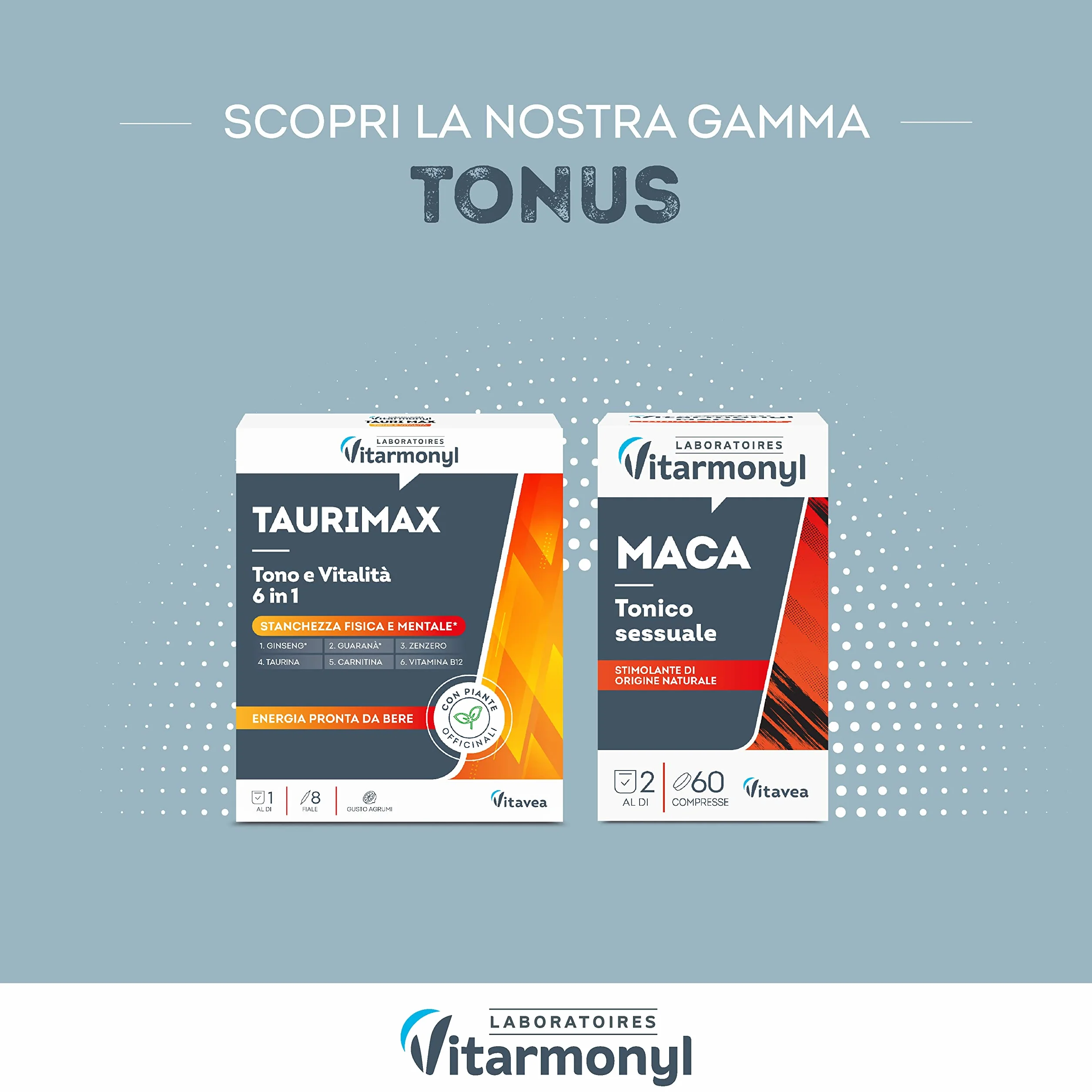 Vitarmonyl Ginseng Plus Tonico Integratore Alimentare 40 Capsule Estratto di Ginseng Vitamina C B5