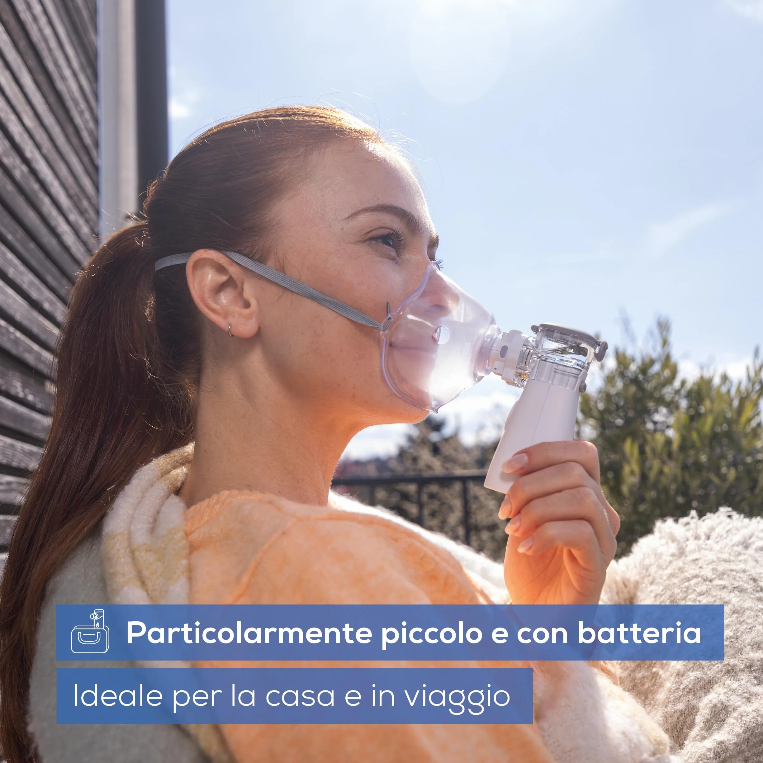 Beurer IH 57 Inalatore a Membrana Vibrante con Tecnologia Intelligente, Orientabile 45°, Breve Tempo di Inalazione
