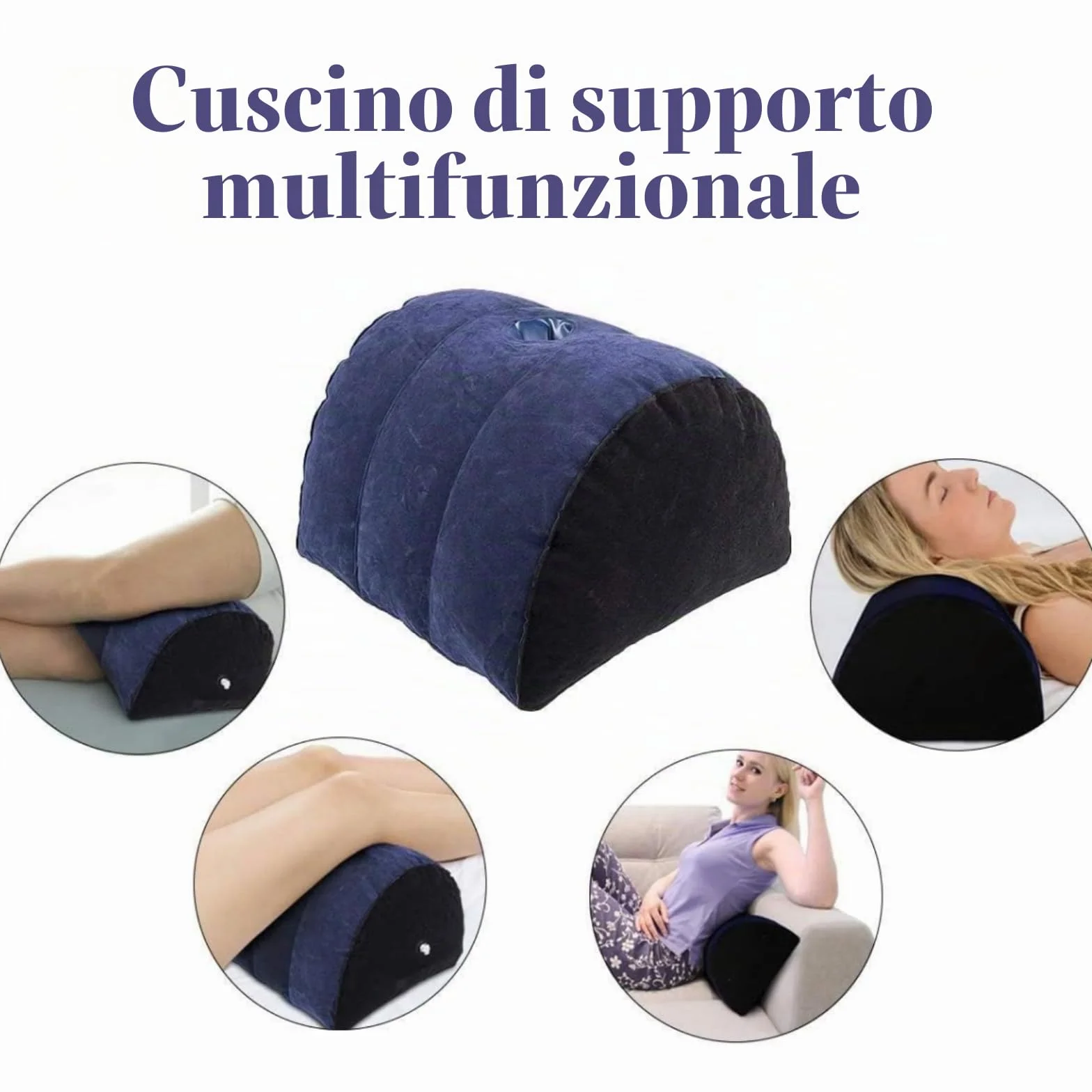 Cuscino Posizione Sessuale Gonfiabile Multifunzionale per Adulti Giocattoli Sessuali Donne Punto G