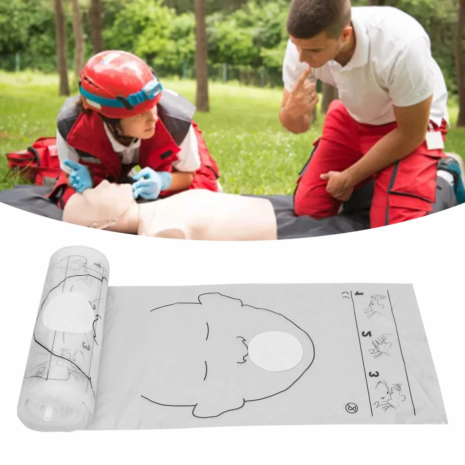 Barriera per Rianimazione Cardiopolmonare, Rotolo Visiera per RCP