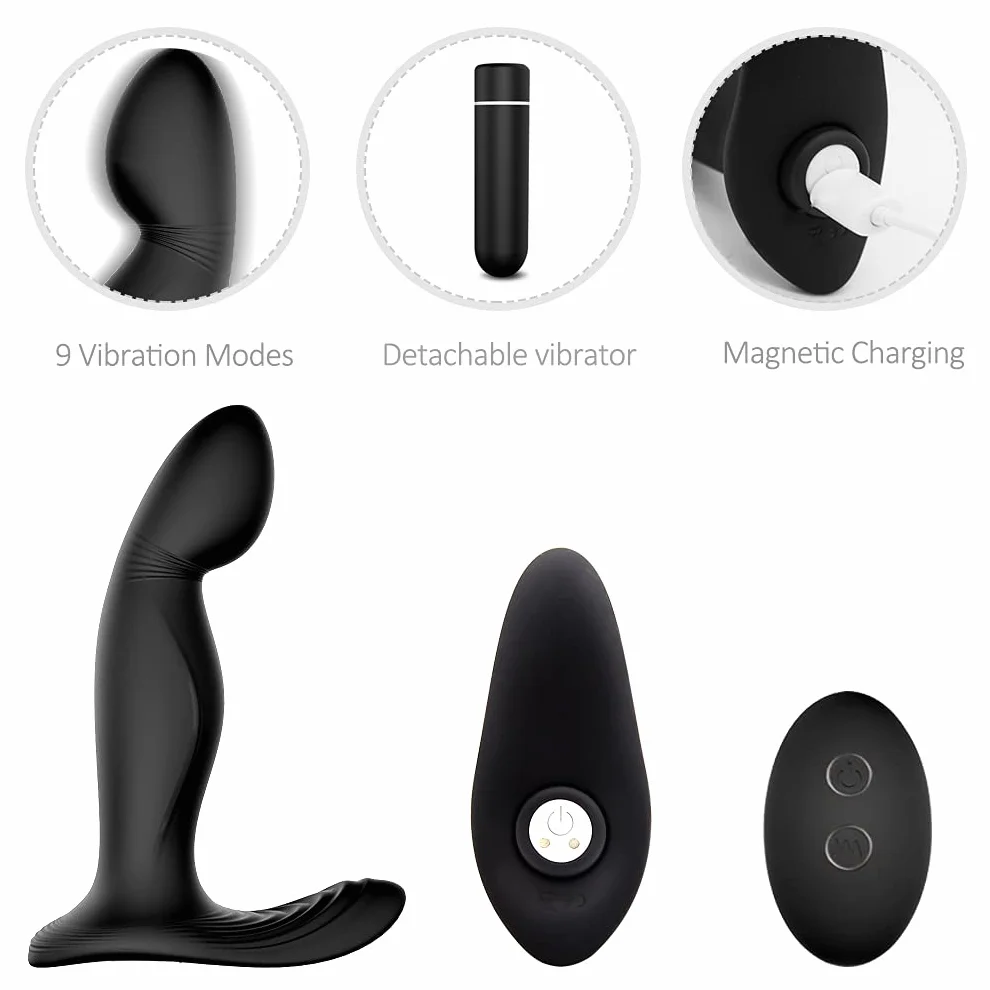 -STUKE Vîbrạtórẹ Stimolａtore Próstatａ Ｍassaaaiａtore Uomo Elettrico, Bútt Plúg Anａlè 𝑫A 𝑫Onna Ｖībràntè Ġａy Silicone, Vîbratorí Sěssò Anａlì per 𝑫Onna Princìpiante Puntò Ġ con
