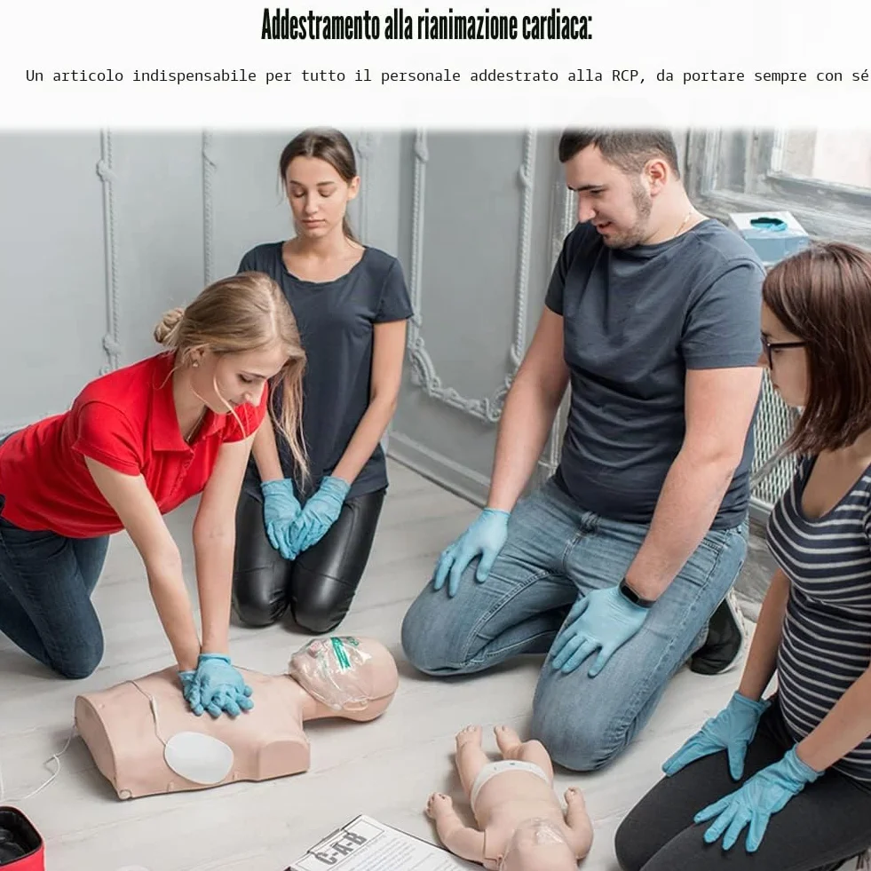 Mascherine per RCP Kit di Emergenza Maschere Tascabili Primo Soccorso Allenamento RIC Confezione da 50