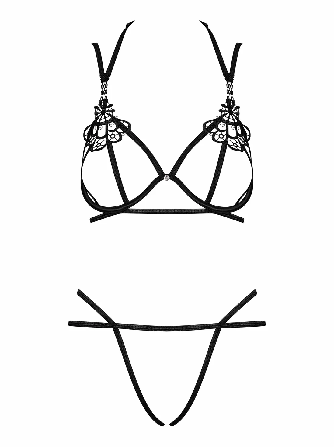 Obsessive Completo Intimo Erotico Femminile 2 Pezzi Badossa