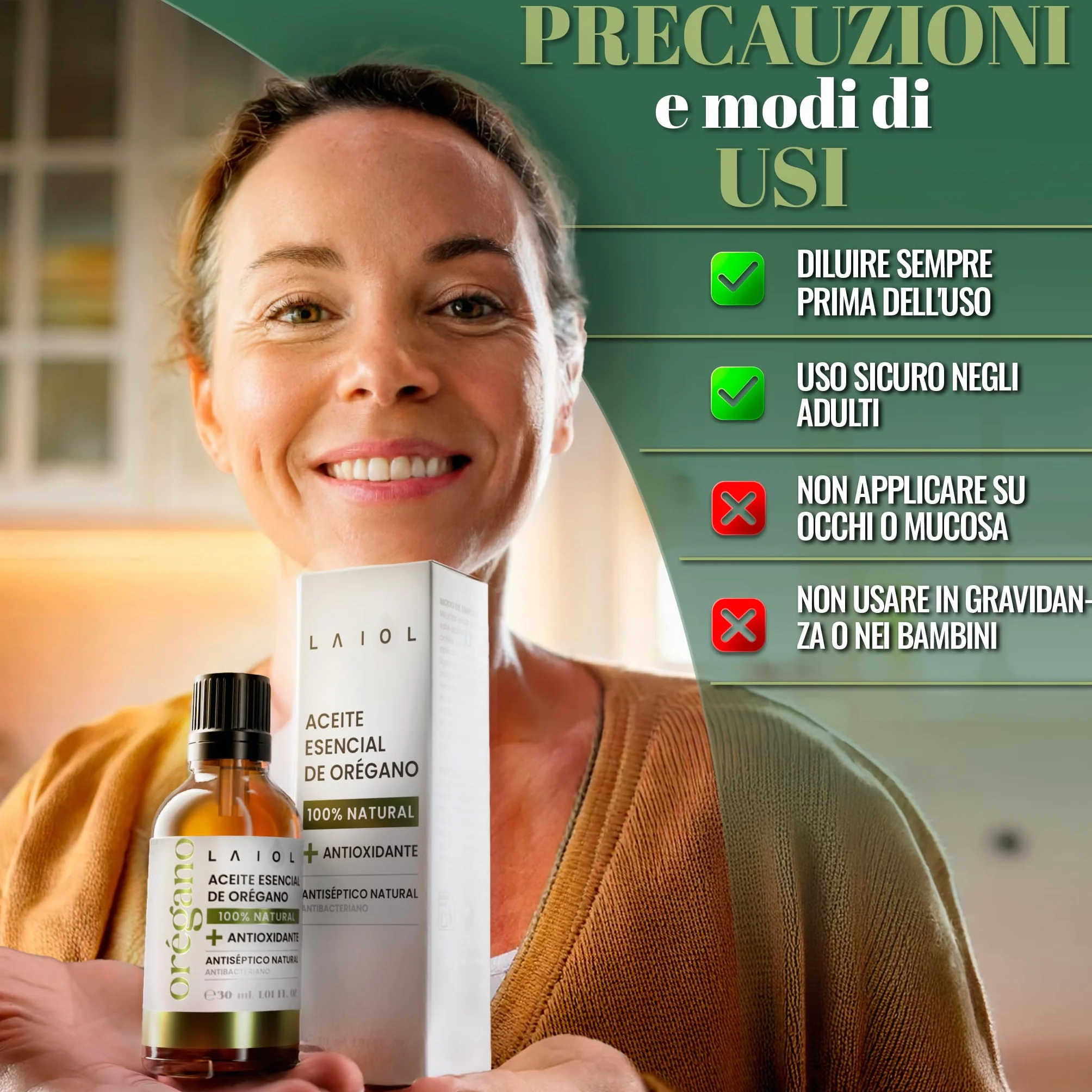 Olio di Origano 30ml Puro – Olio Essenziale Naturale per Uso Alimentare e Terapeutico – Ricco di Carvacrolo