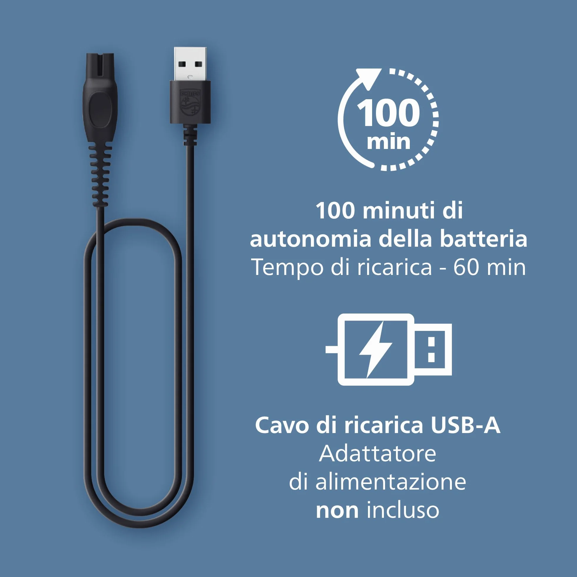 Regolabarba Philips Serie 7000 BT7670/15, 40 impostazioni lunghezza, impermeabile, BeardSense
