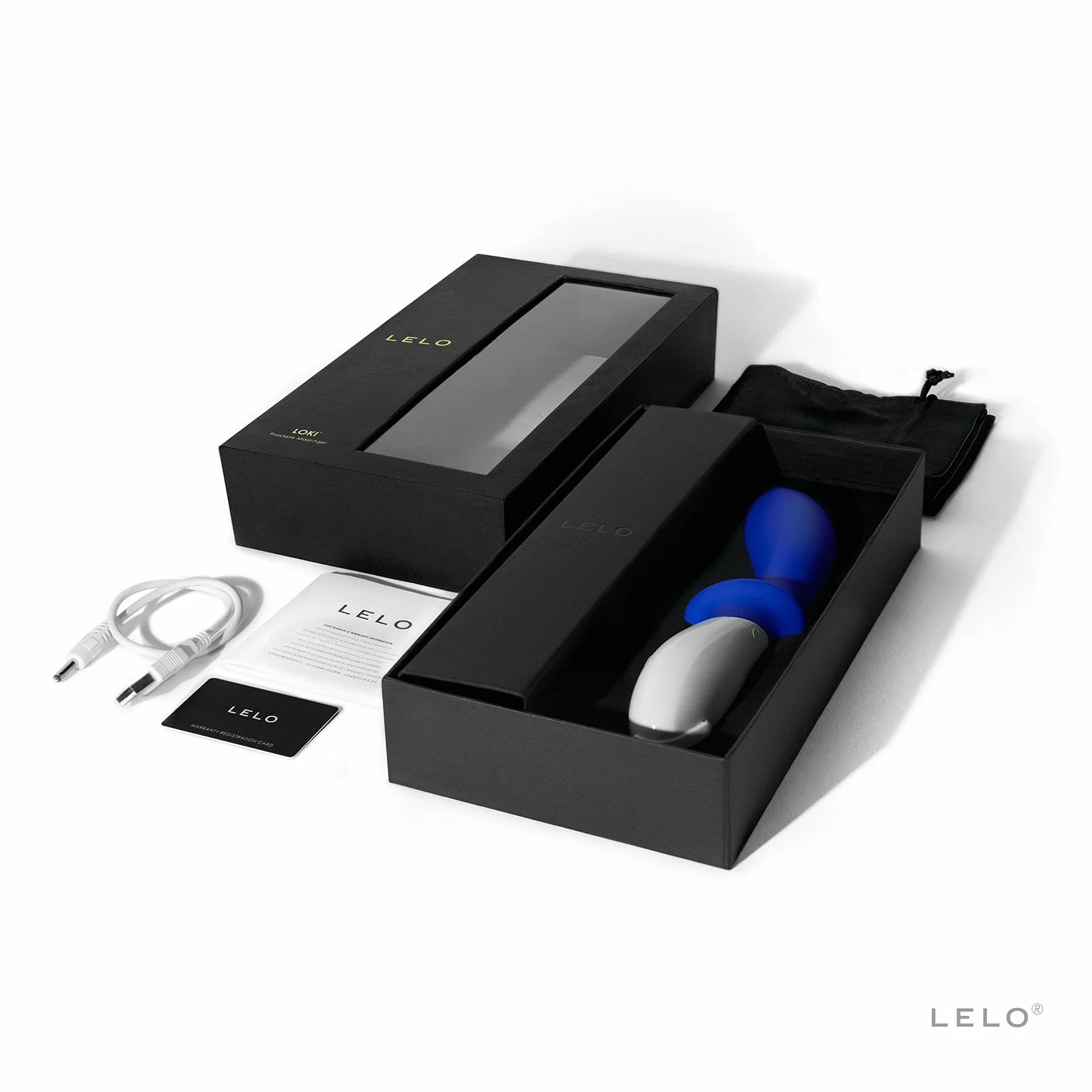 LELO LOKI Massaggiatore personale per Uomo con 6 Impostazioni di Potenza, Giocattolo per Piacere personale per Maschi Adulti, Sex Toys, Federal Blue