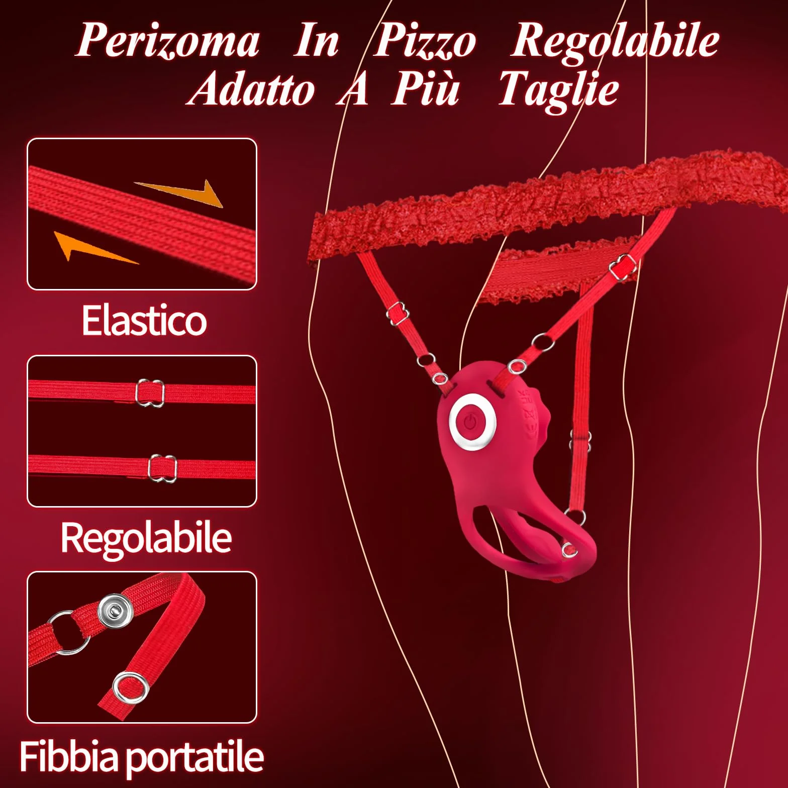 Vibratoreper Donna Professionale Clotoride con App 9 Modalità Vibratore Telecomando Wireless Sexytoysys Donna Coppia Sex Toys Stimolatore per Clitoride Punto G Squirting Vibratoriper Donne (Red)