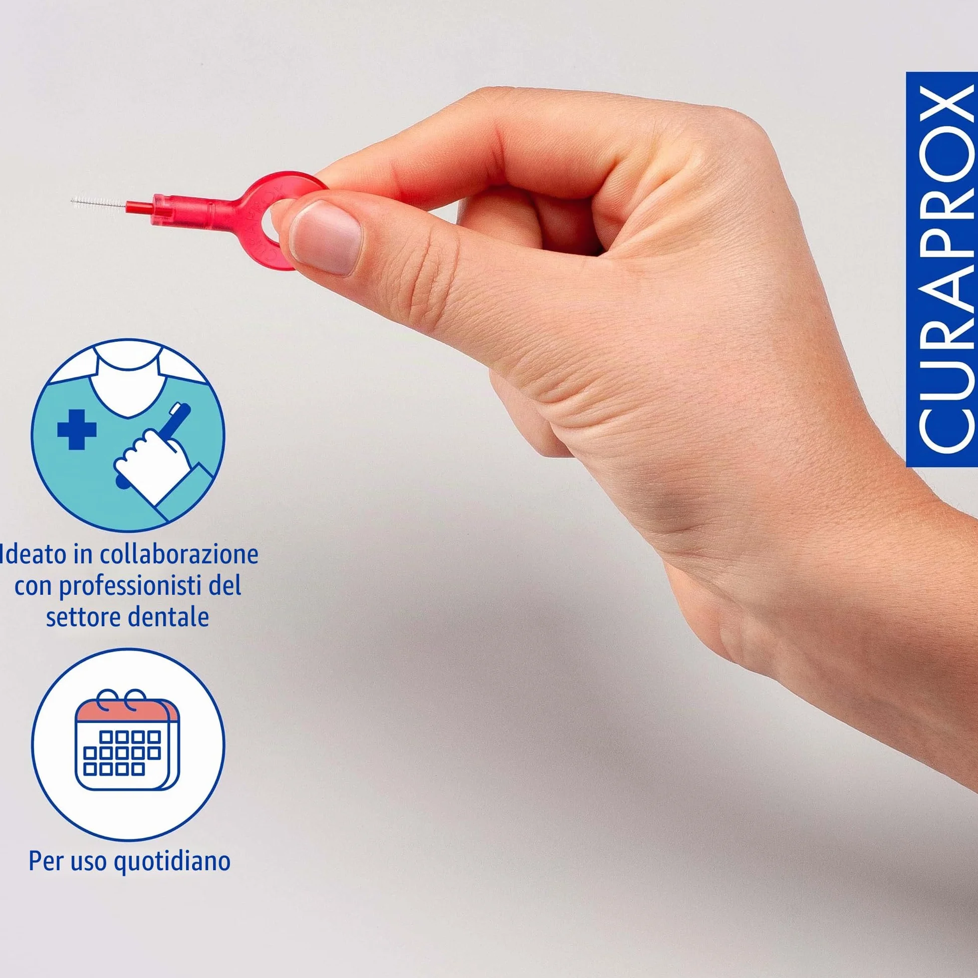 Curaprox CPS 07 Prime Start interdentale Brush Set 5 spazzole 2 titolari 0.7 mm 2.5 mm Swiss Made